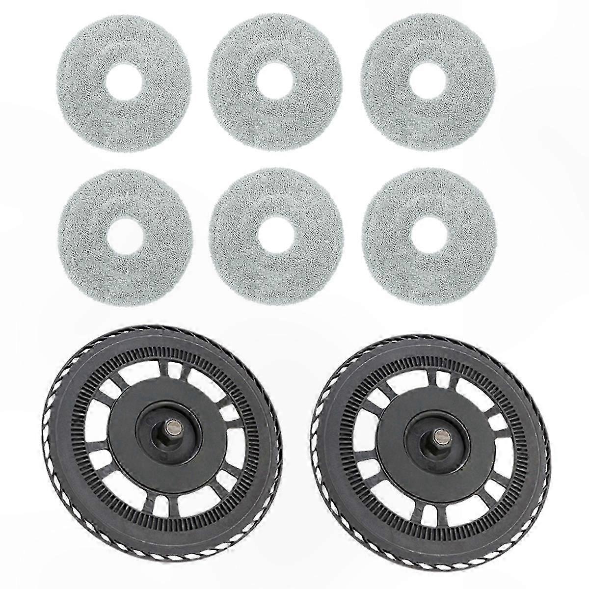 8PCS Mop Holder Bracket and Replacement Parts for Robotic Vacuums Compatible with Multiple Models