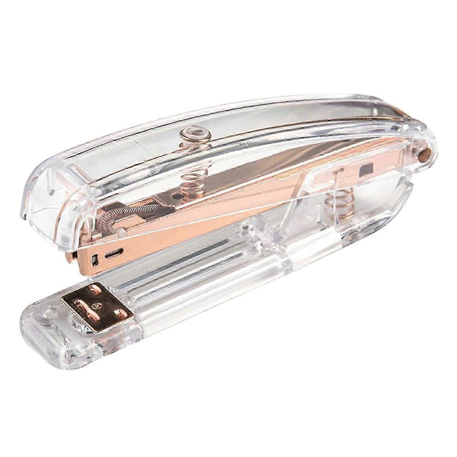 Stapler Minimalist Style Labor Saving Easy Stapling Comfortable Grip Acrylic Metal Handheld Stapler