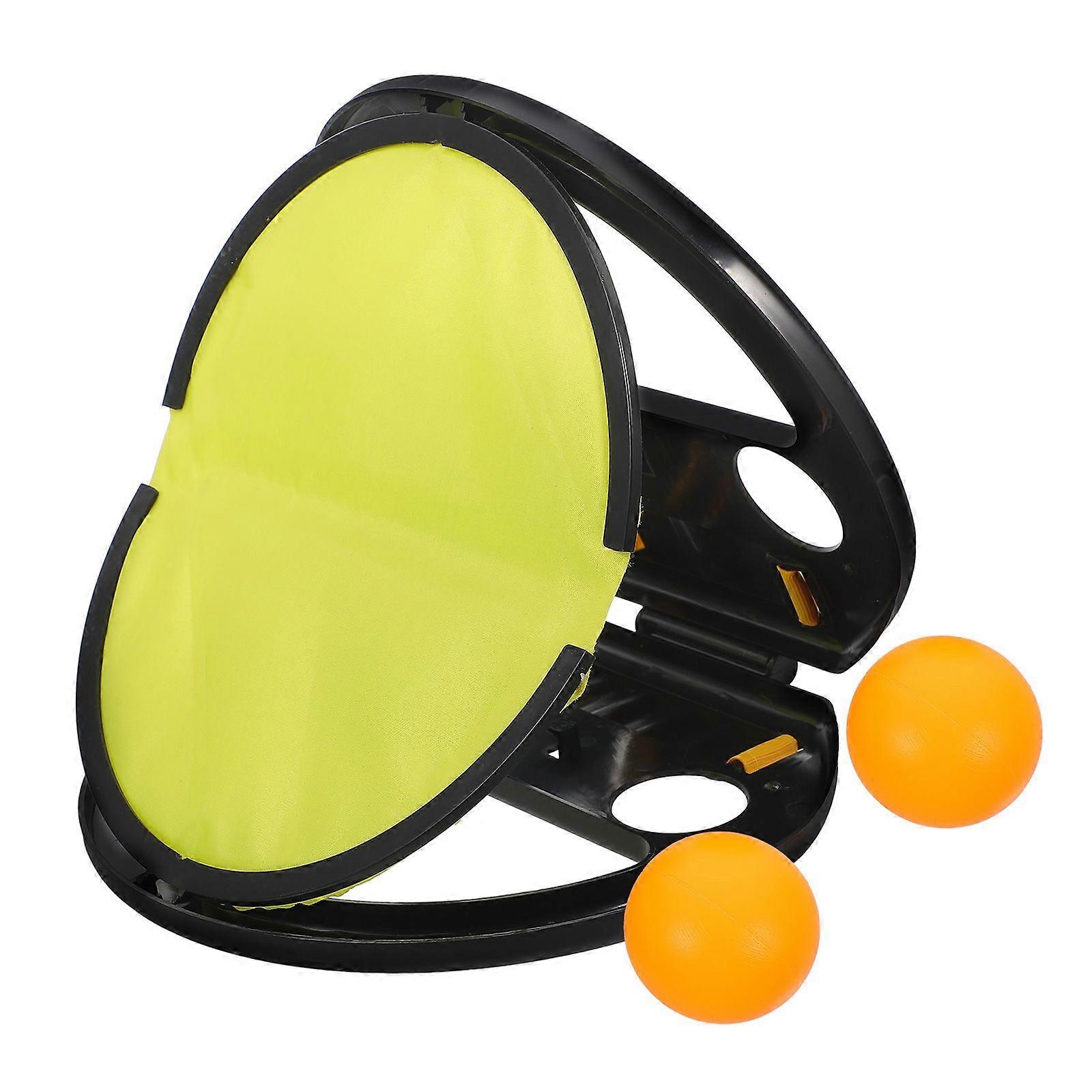 1 Set Toss And Catch Ball Game Outdoor Throwing Ball And Catch It Playset Kid Fine Motor Training Ball Toy