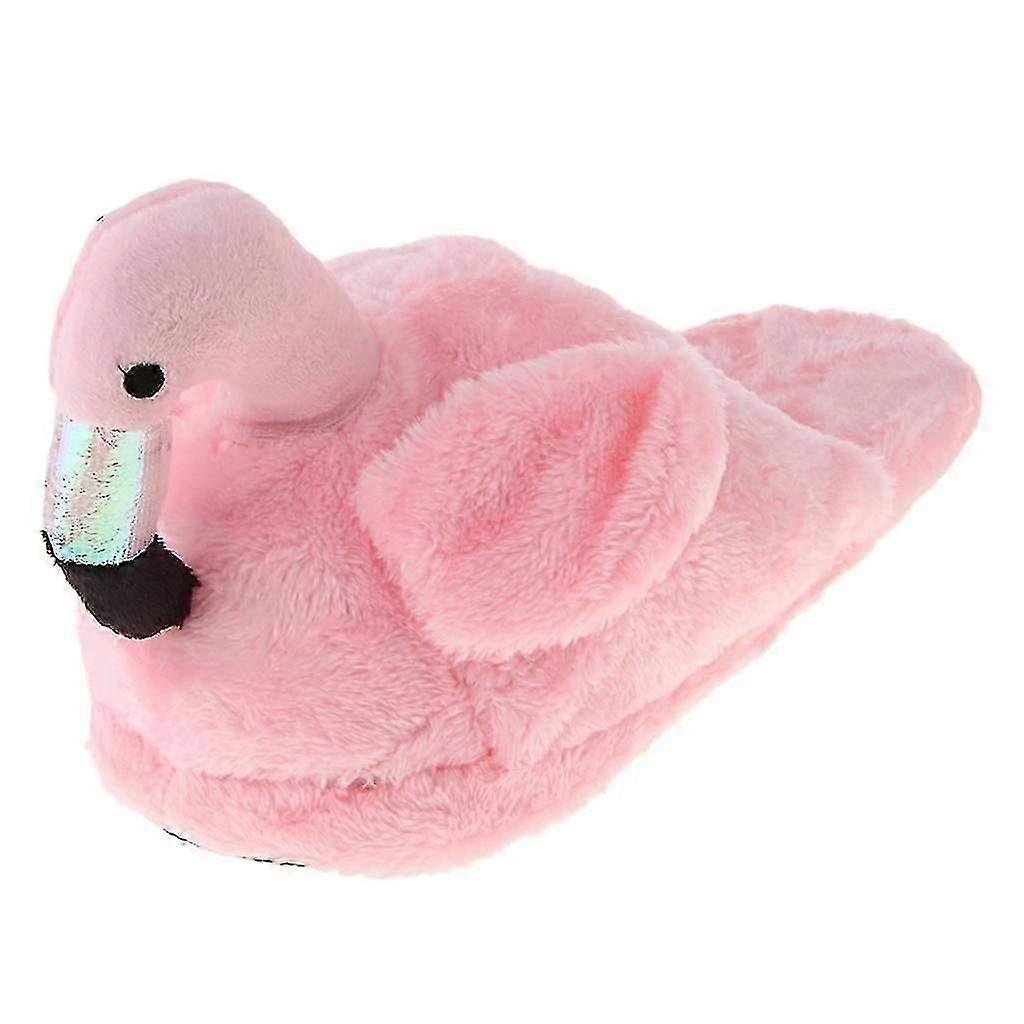Soft Flamingo Design Slippers for Comfortable Indoor Wear, Full Coverage