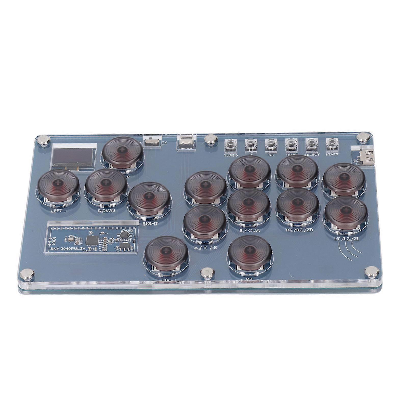 All Button Arcade Controller 14 Keys 21x12.8x1.2cm RGB Hot Swap