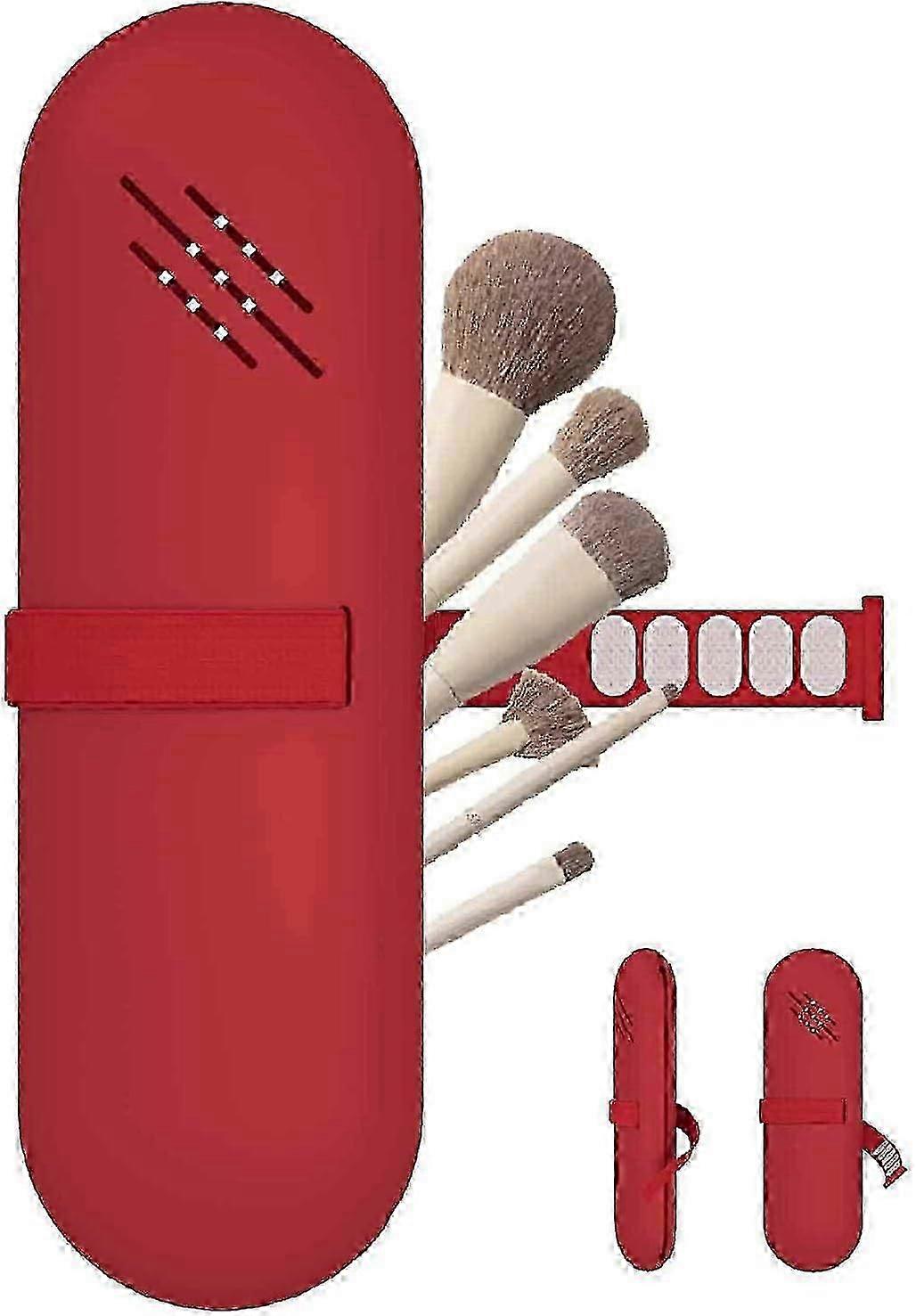 Silicone Makeup Brush Travel Case for Secure Brush Storage
