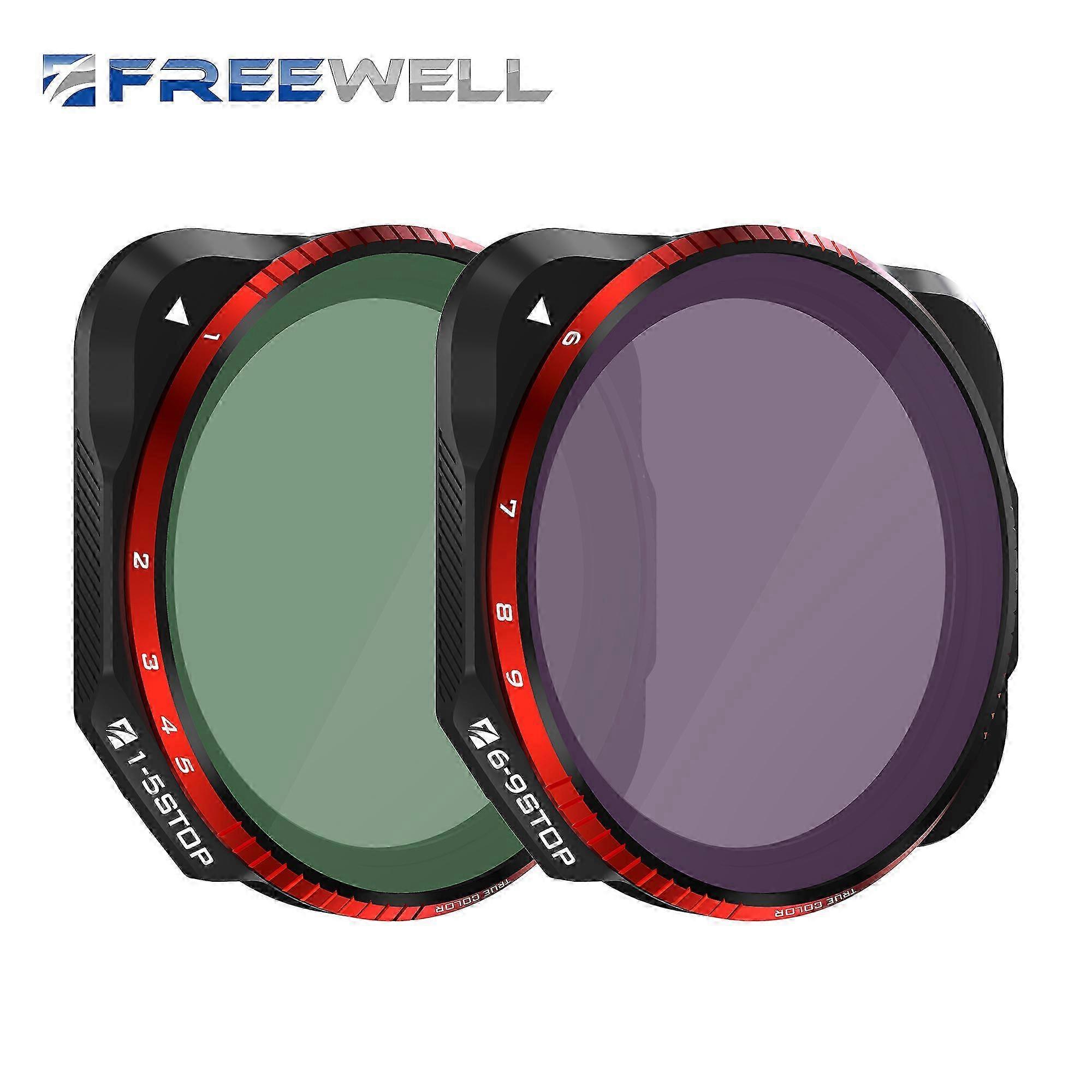 TRUE COLOR Variable ND 1-5 Stop & 6-9 Stop 2 pack VND Filters for M...