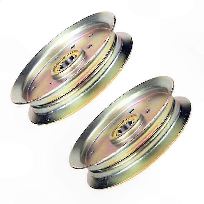 Flat Idler Pulley Replacement for Lawn Mower Equipment, Durable 2-Pack