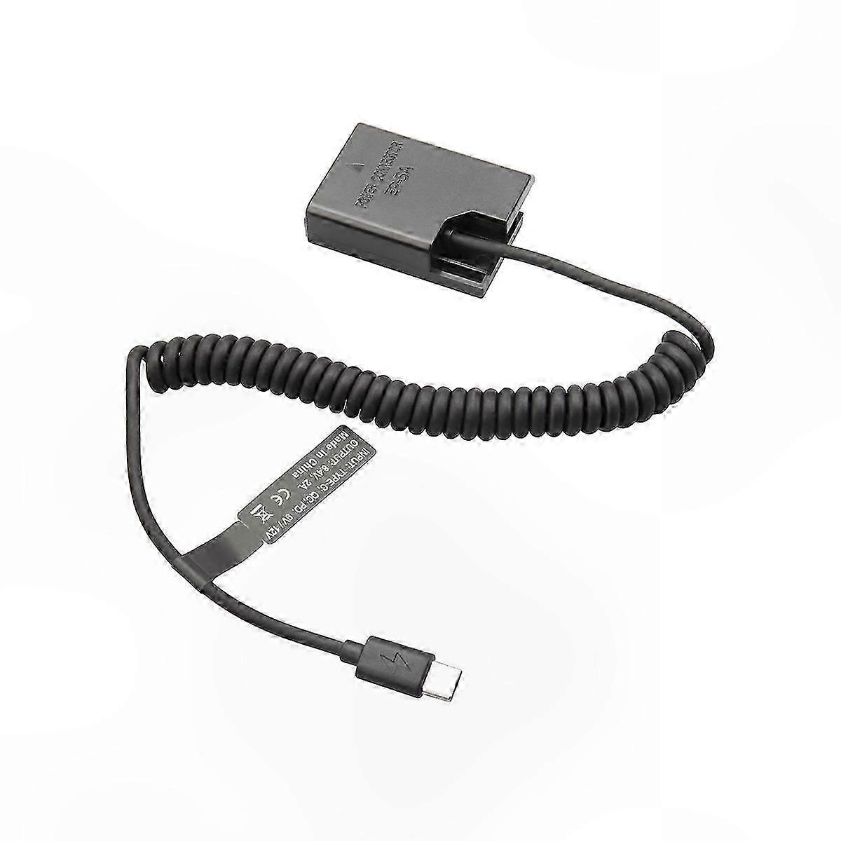 Type-C Spring Cable Dummy Coupler for DSLR Cameras, Compatible with Various Models