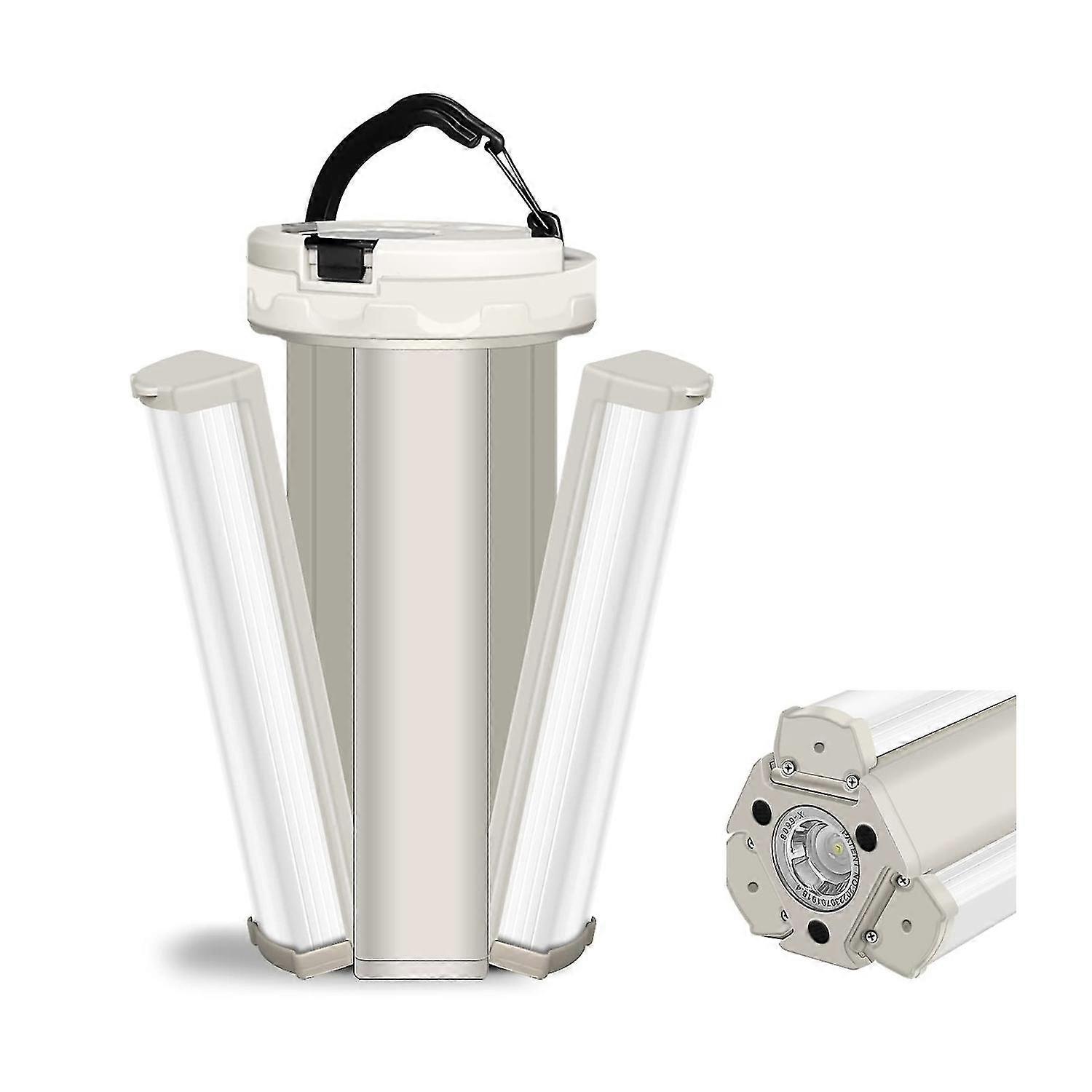 LED Camping Light, USB Rechargeable Folding Flashlight Work Light Waterproof Survival Light with Mag