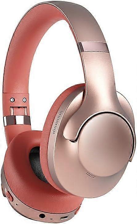 Head-mounted wireless 5.4 bluetooth smart headset, long endurance all-inclusive ear ANC active noise reduction headset, suitable for iphone Android-Ro