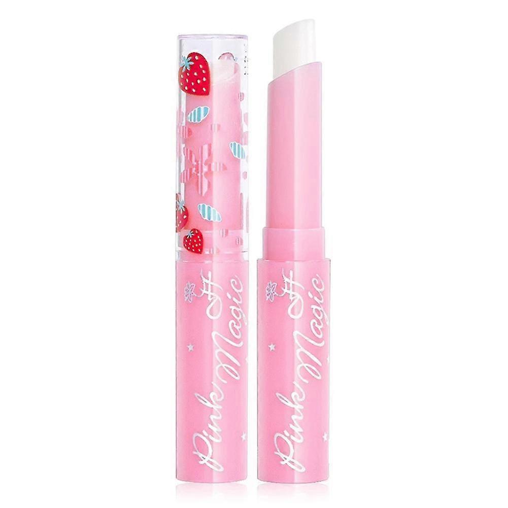 Fruit Strawberry Flavor Color Changing Moisturizing Lipstick Gloss Best
