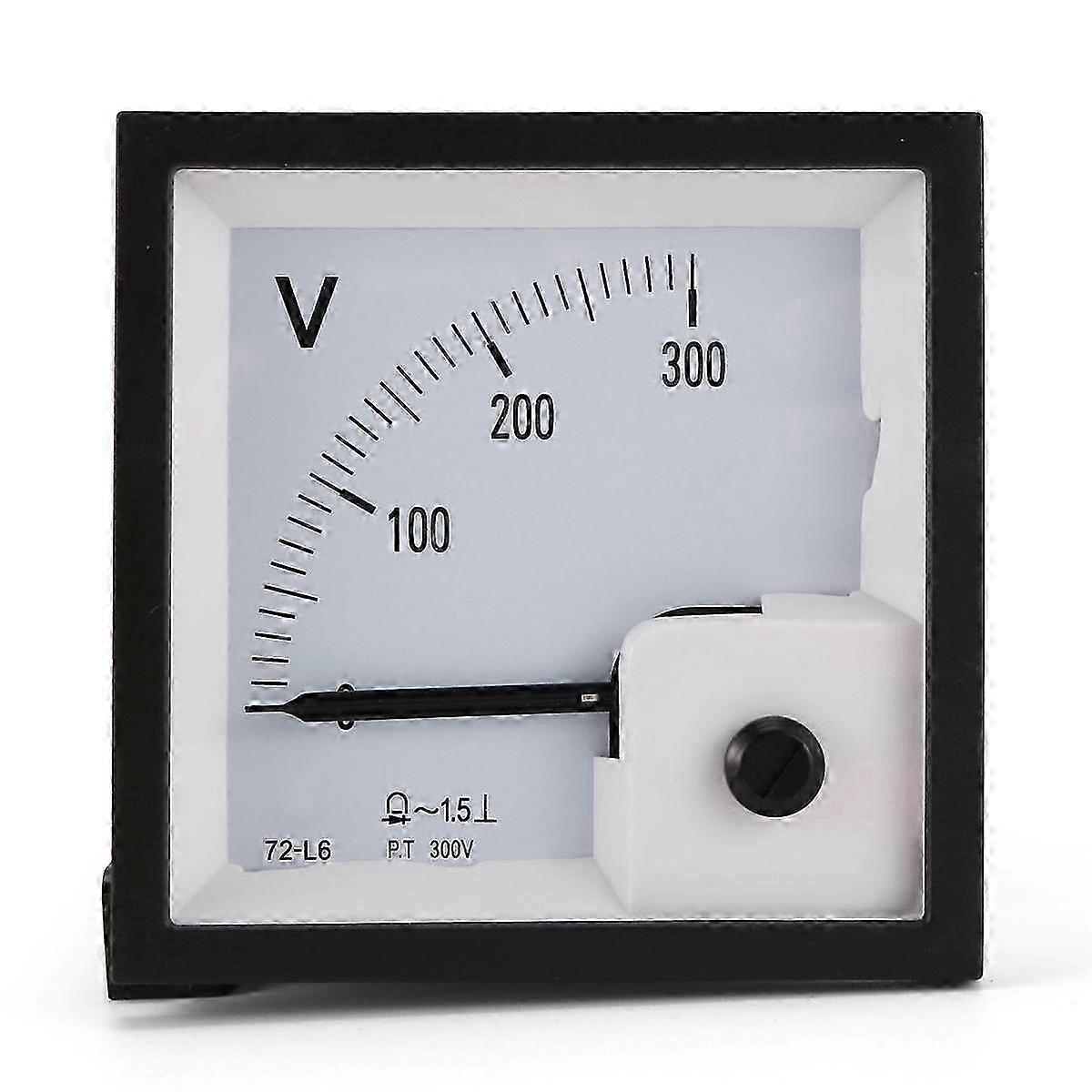 Mekanisk Header Pointer Meter med 72-L6 Voltmeter, 300V Pointer Type Spændingsmåler til Generator Set Del