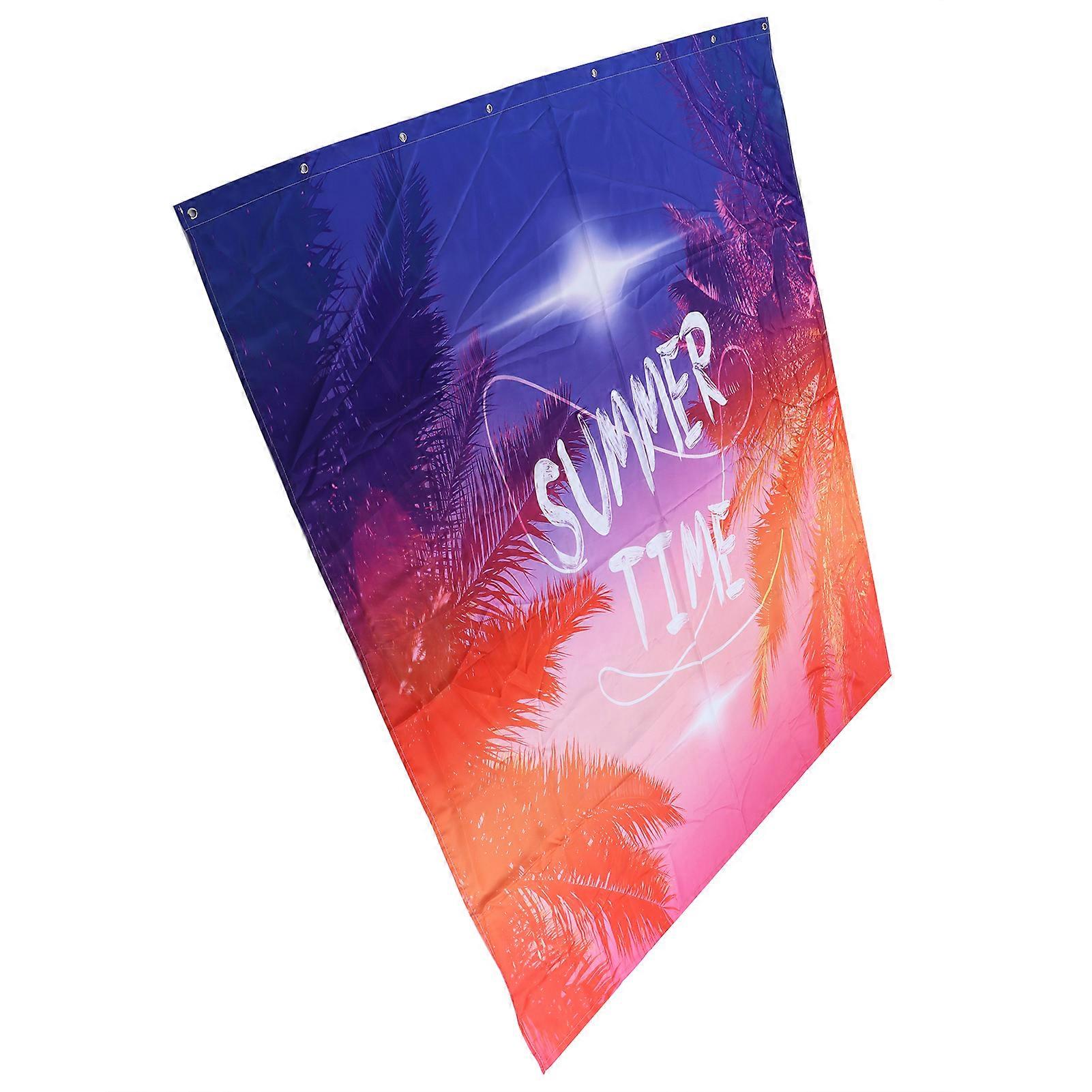 Waterproof Thick Polyester Shower Curtain 150x180cm with Hooks