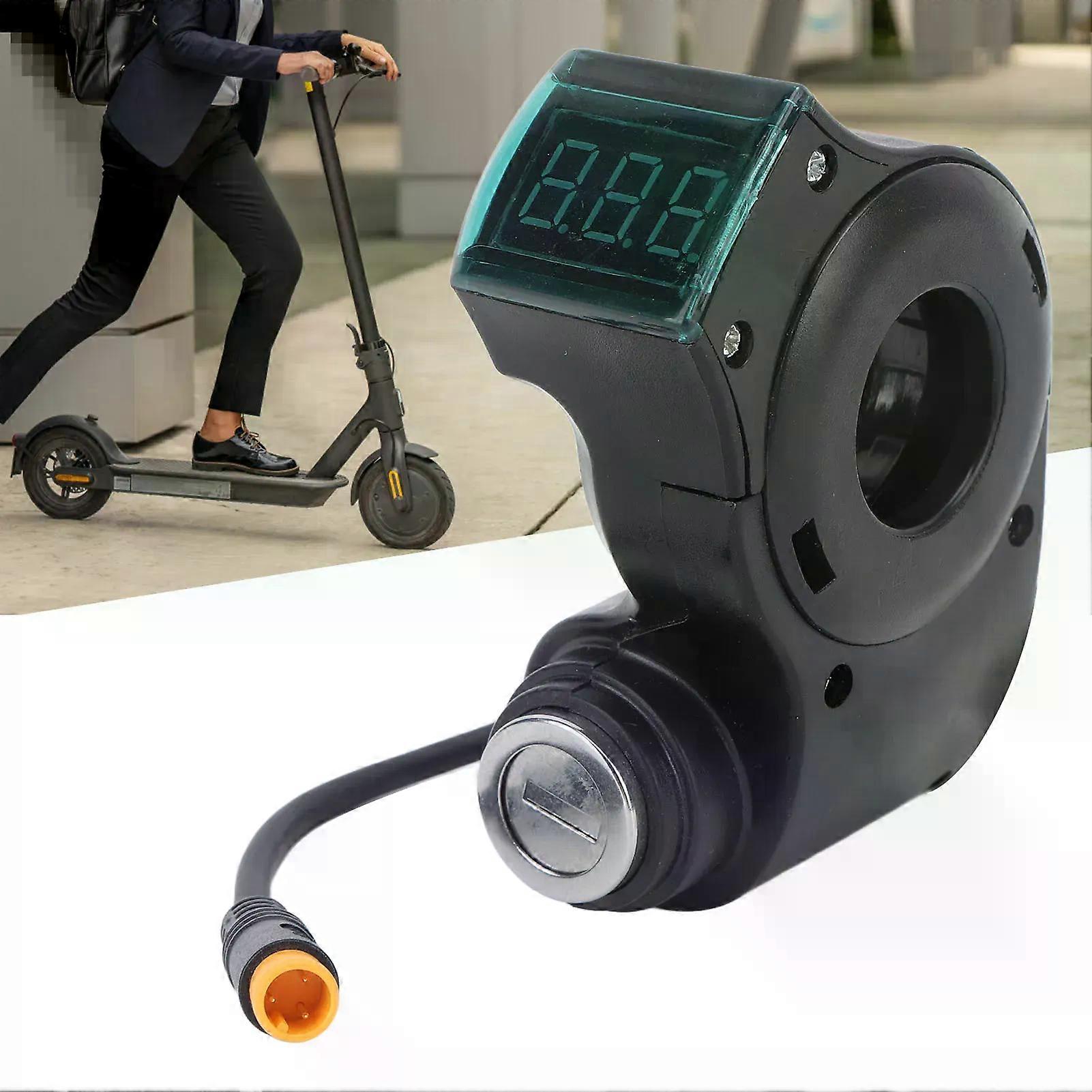 Scooter Battery Power Display Switch Secure and Reliable Electric Scooter Handlebar Switch Lock with 2 Keys for Replacement