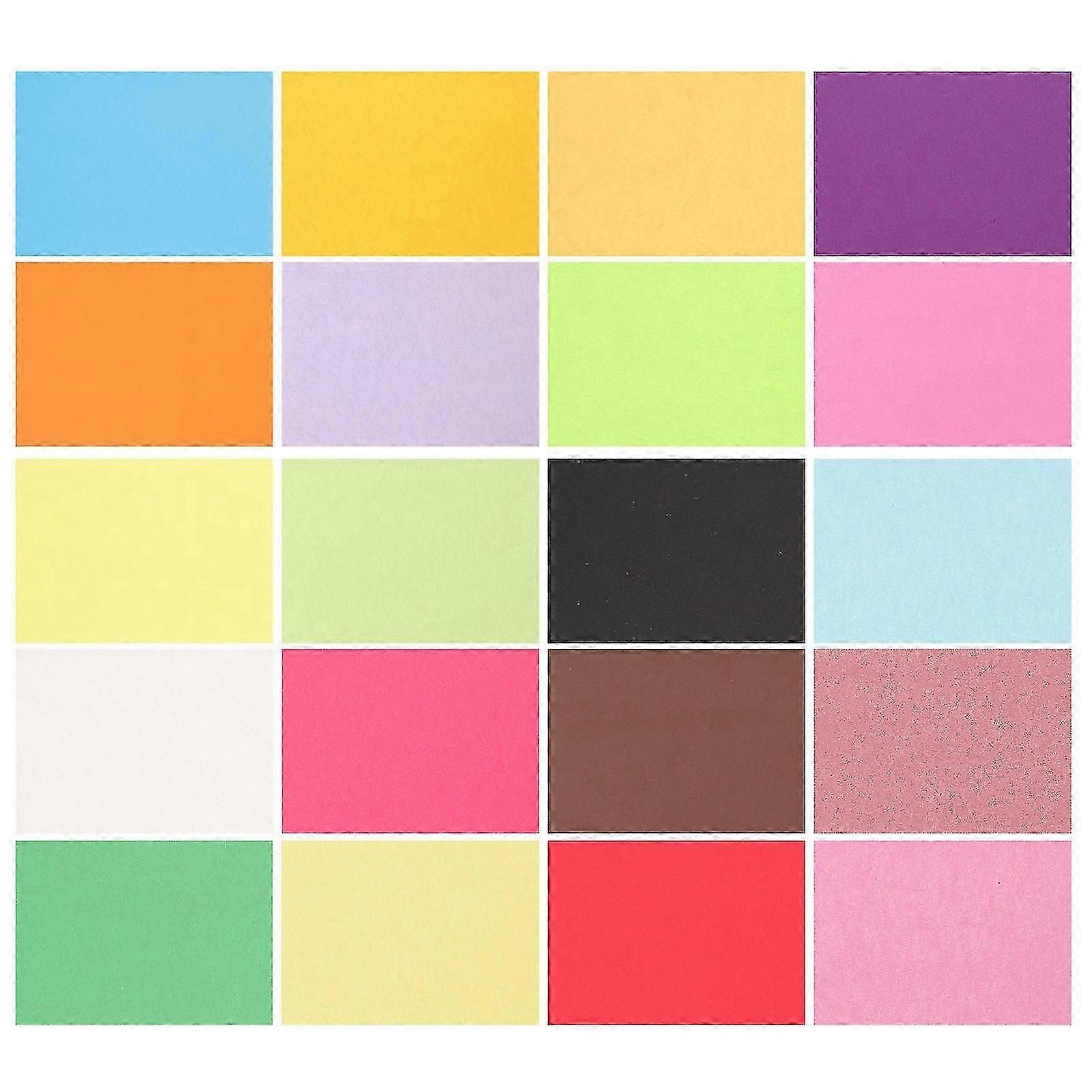 100 Pcs Colored Cardstock Color Copy Paper Coloured Paper Copier Paper Origami Beginners Handmade Folding Paper