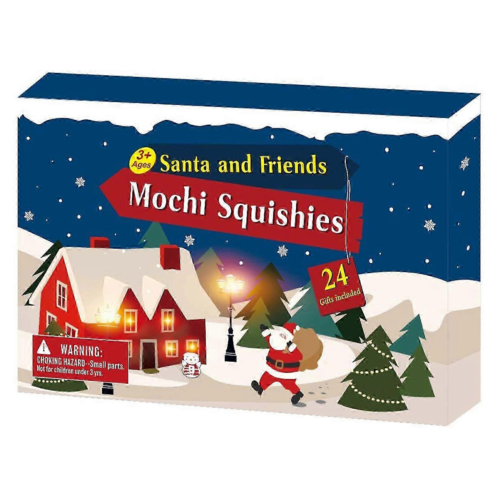 Advent Calendar with 24 Different Toy Slimes for Kids - Countdown to Christmas
