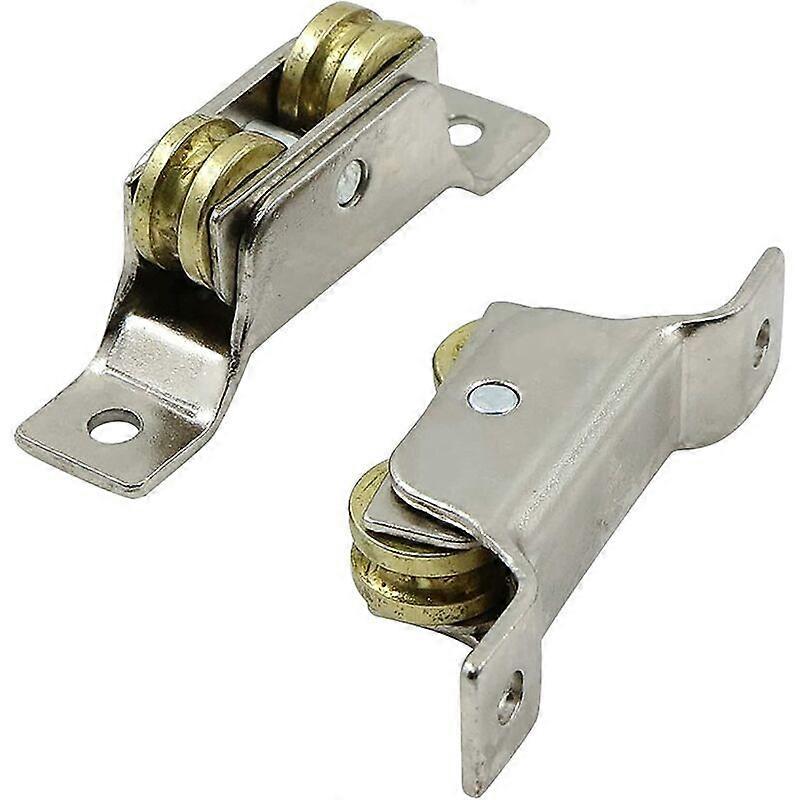Sliding Door Wheels Two Wheels - Iron Casters, Fixed Gate Roller Groove Support