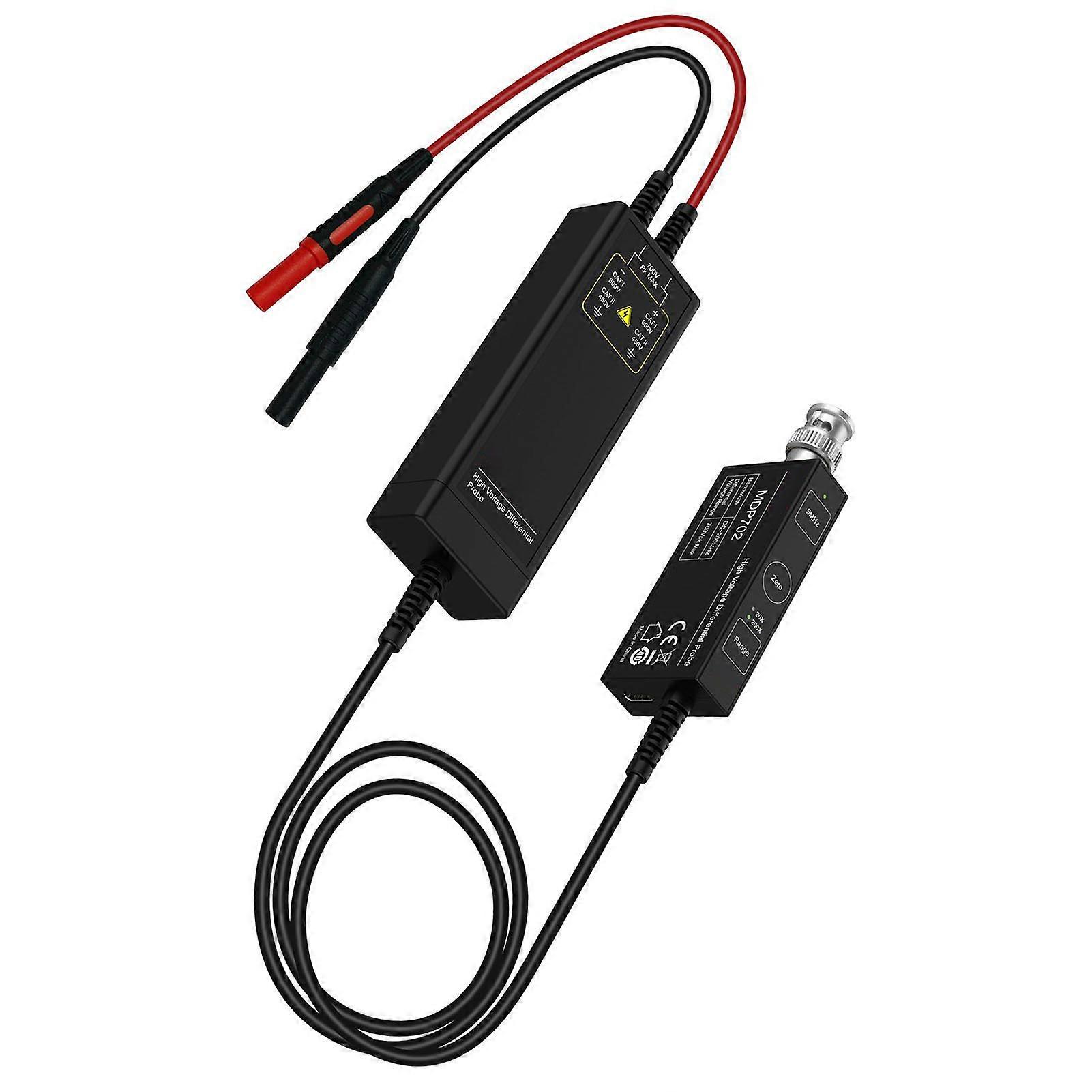 High Voltage Differential Probe MDP702 200MHz 700V BNC Dual Range