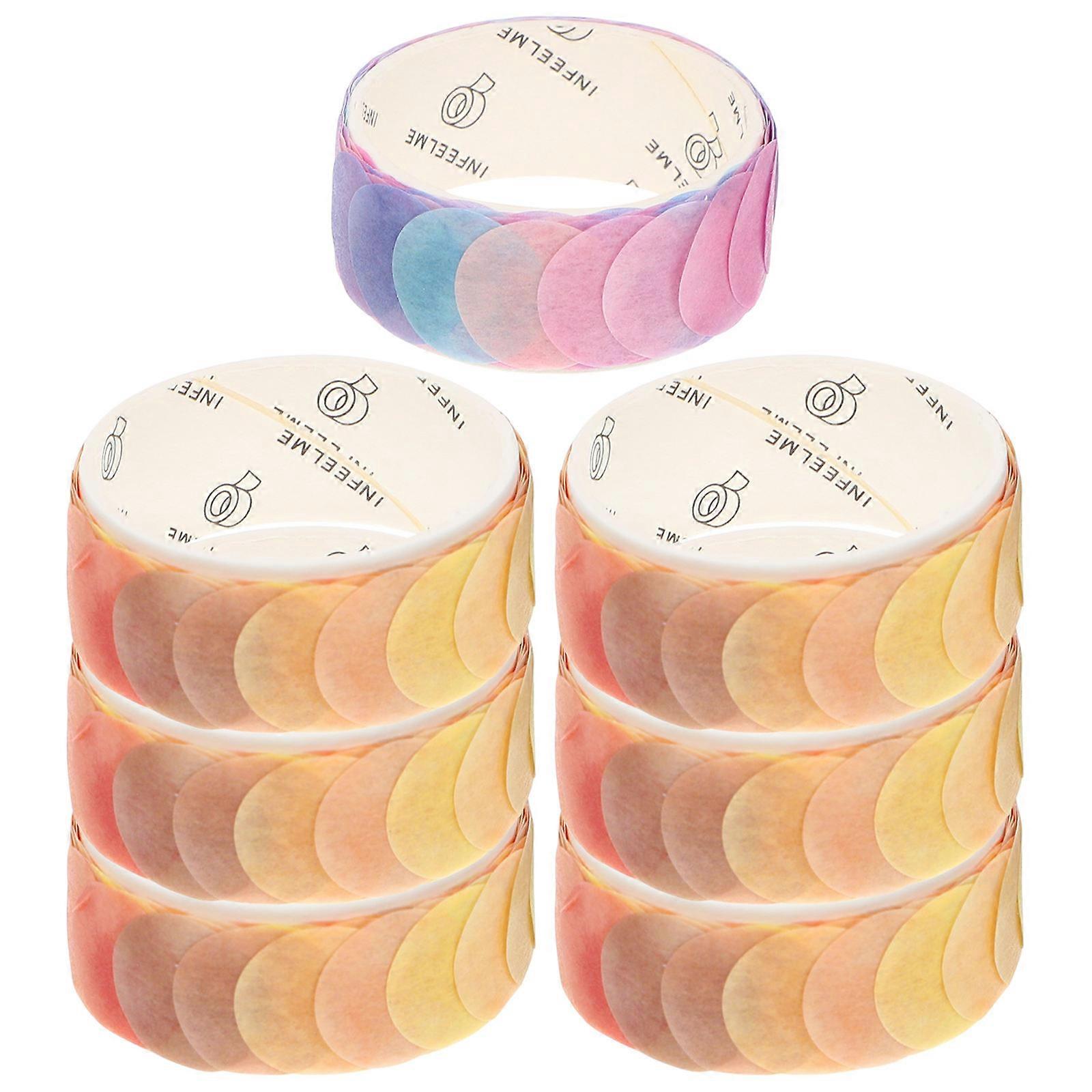 Fruity Scrapbook Decals 7 Rolls Assorted Color Square Tapes Perfect For DIY Handmade Gifts