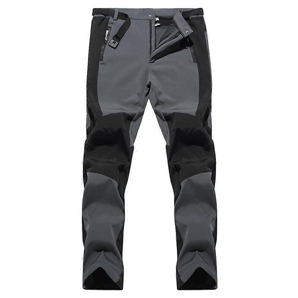 Men Soft Shell Fleece Thermal Trousers Tactical Winter Combat Work Pants Casual