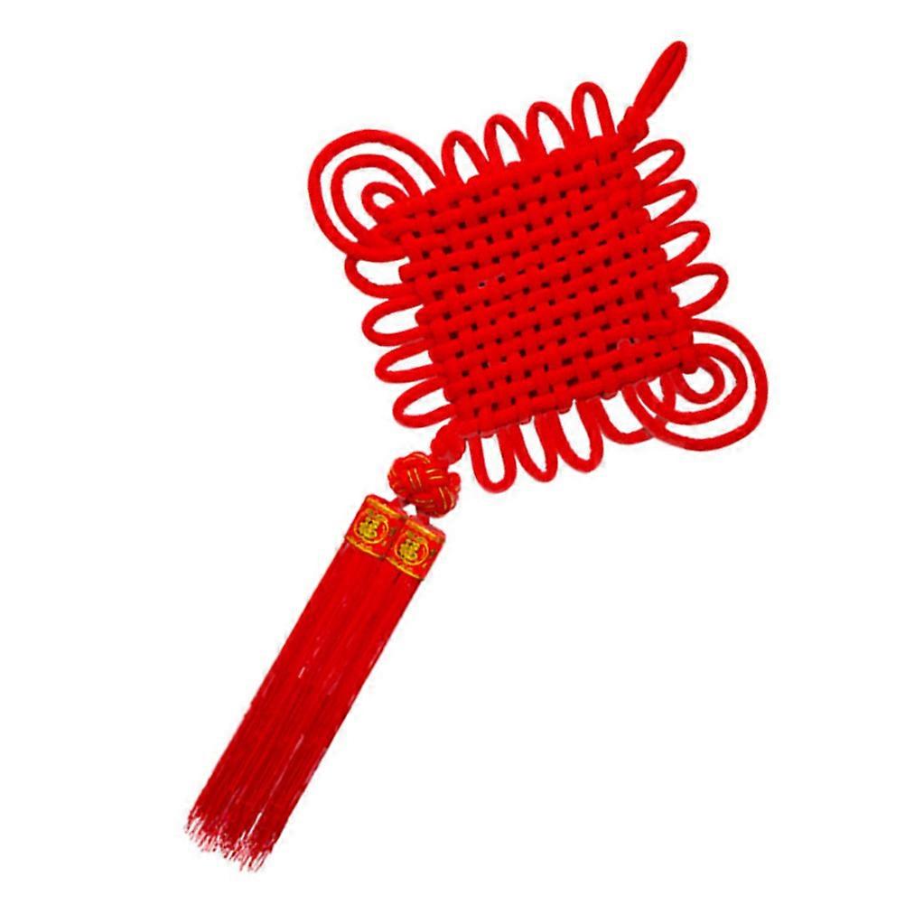 Red Chinese Knot Decorative Tassel for Doors Windowsill Wall Velvet Material Hanging 1Set