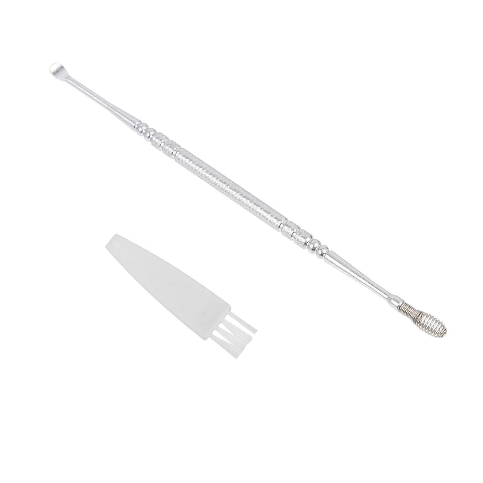Ear Cleaner Household Earwax Tool for Cleaning Use 3Pcs Silver Stainless Steel