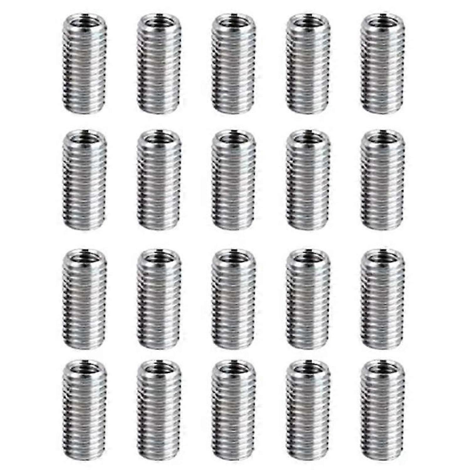 20 Pcs Thread Reducing Nuts, M8 Male to M6 Female Thread Screw Sleeve Bolt Conversion Nuts, Threaded
