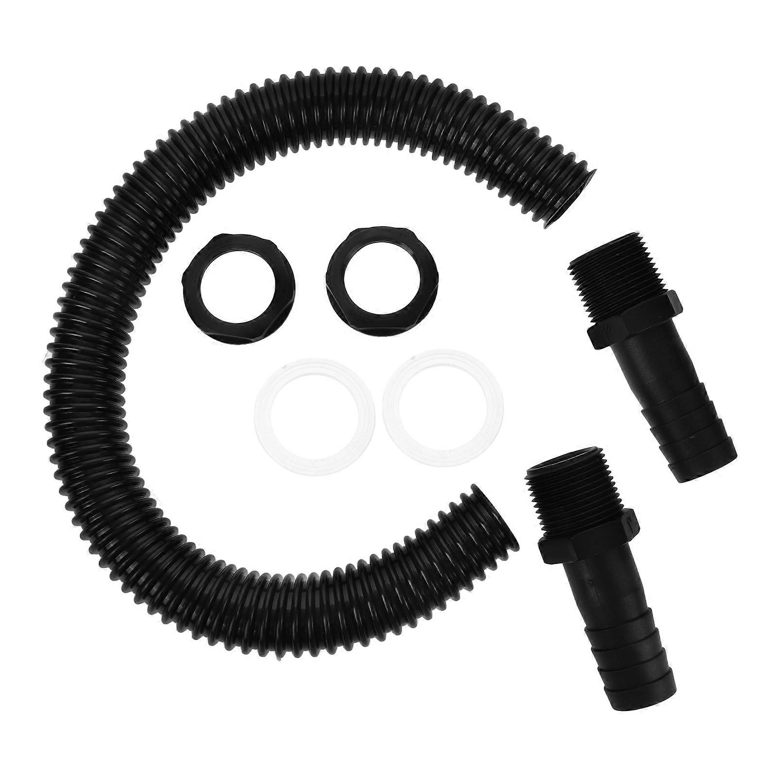 Fittings Hose Connector for Water Tank 4Sets PP Material