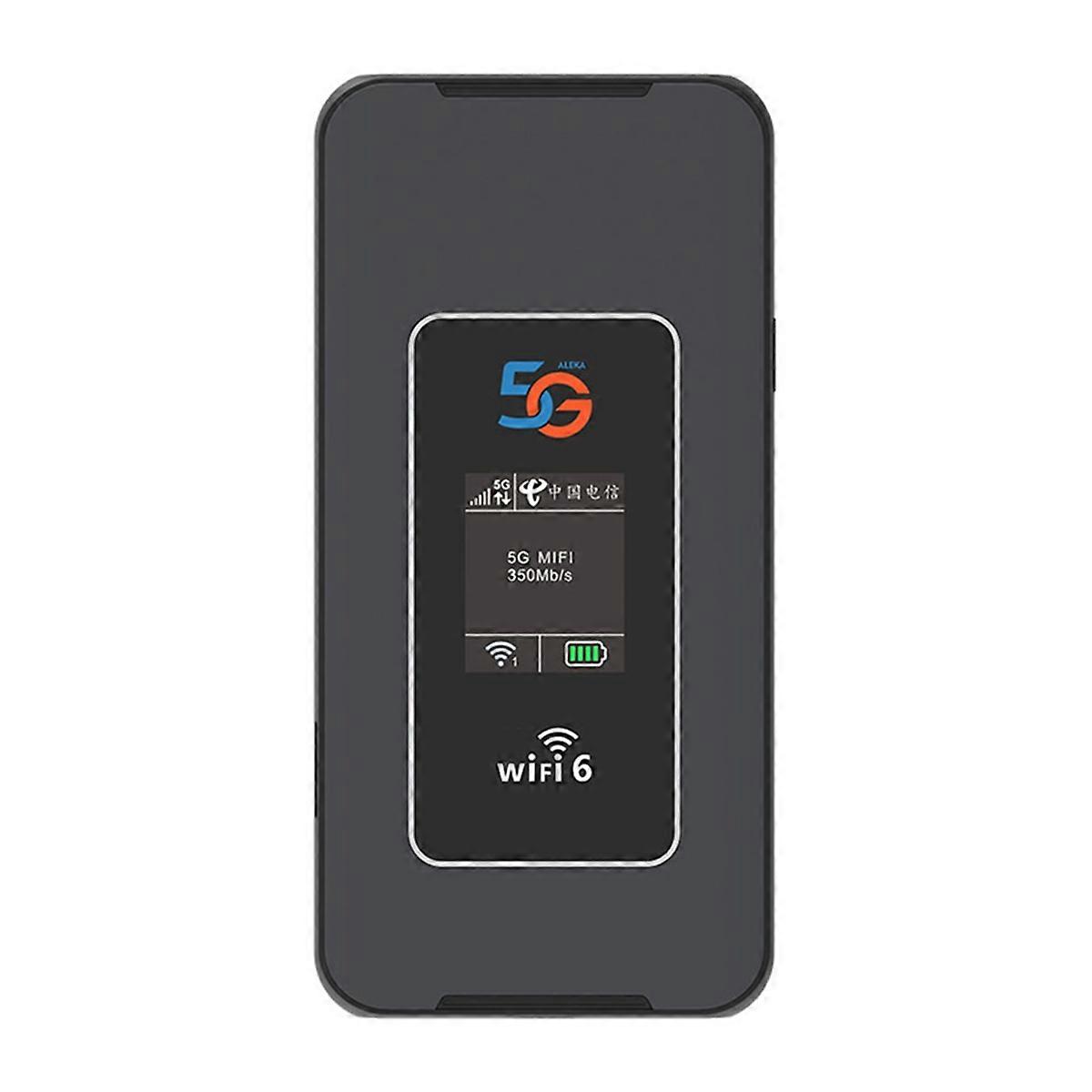 5G Pocket WiFi Router 8000mAh Wi-Fi 6 5G Dual Band Mobile Hotspot 1800Mbps Color Sreen 5G/4G LTE Portable Router EU
