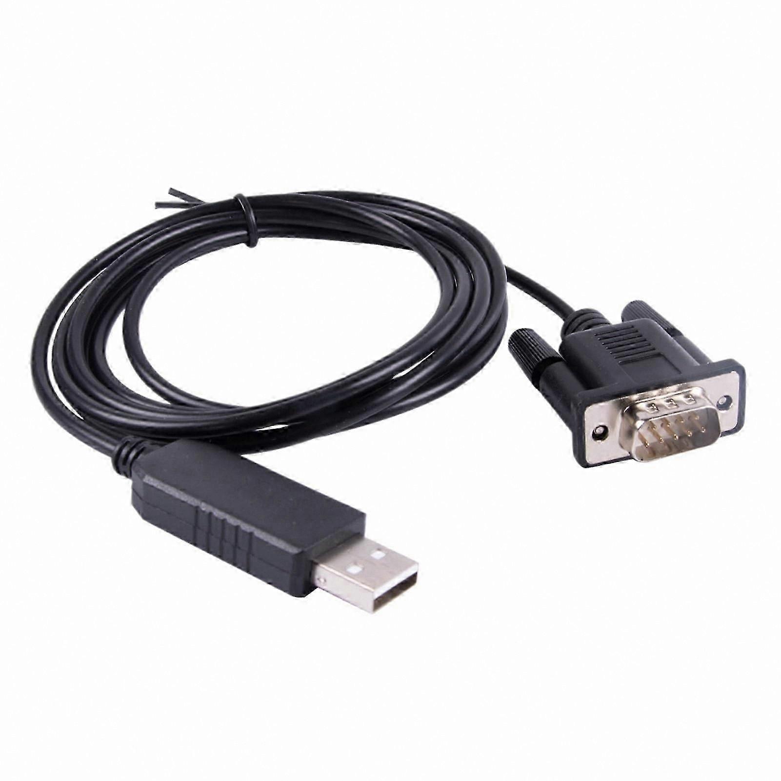 RS232 to USB DB9 Male Serial Converter Cable, 1m Length, PL2303 Chip Adapter for Compatible Devices
