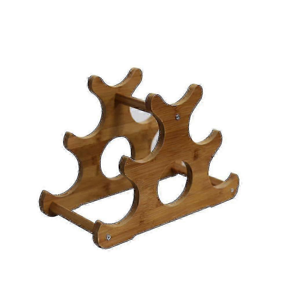 Bamboo Wine Rack Ornaments Free-standing Storage Fully Assembled Wine Rack