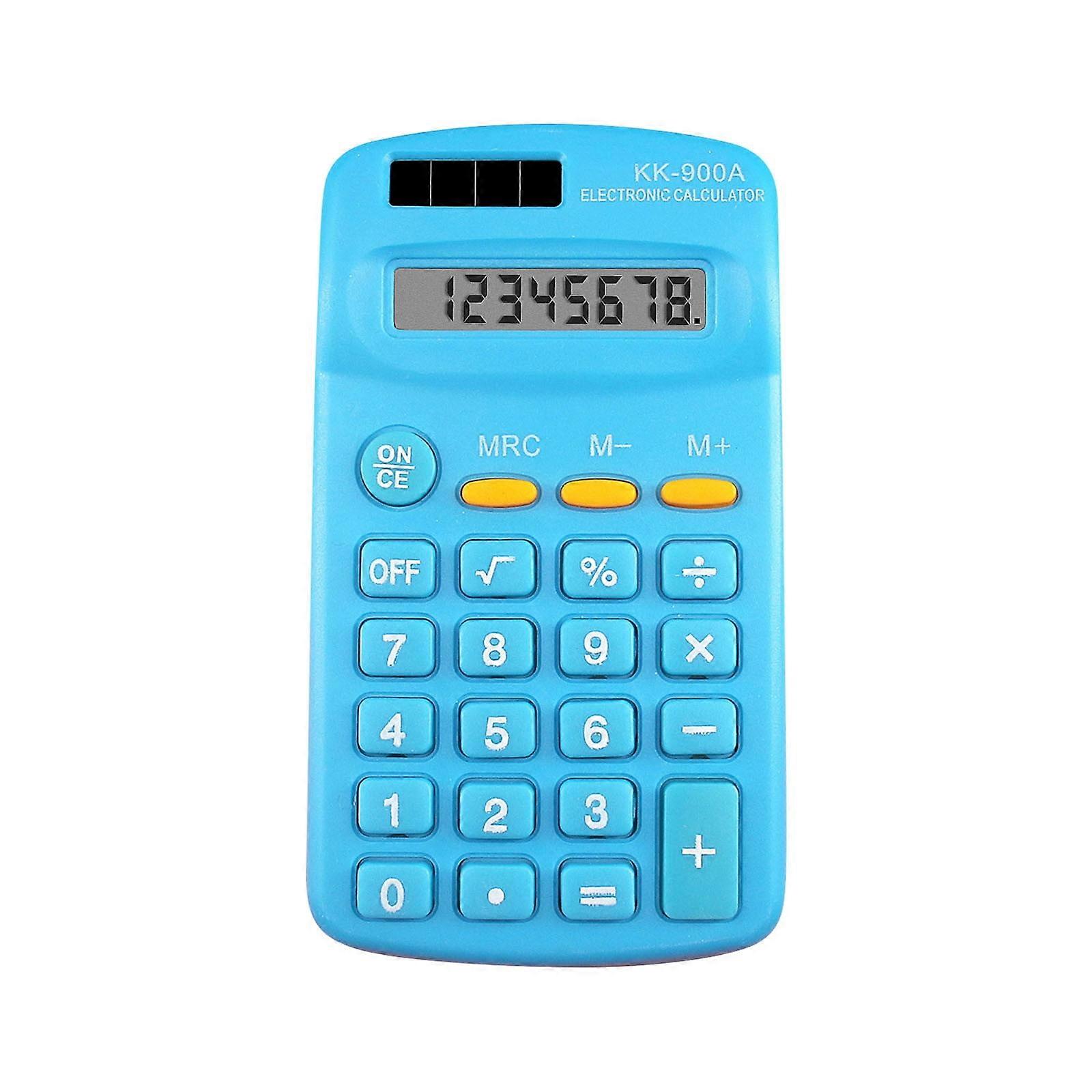 Basic Calculator, 8 Digit LCD Display Calculator 4 Function Small Desktop Calculator Battery Powered Handheld Calculator for Home Office
