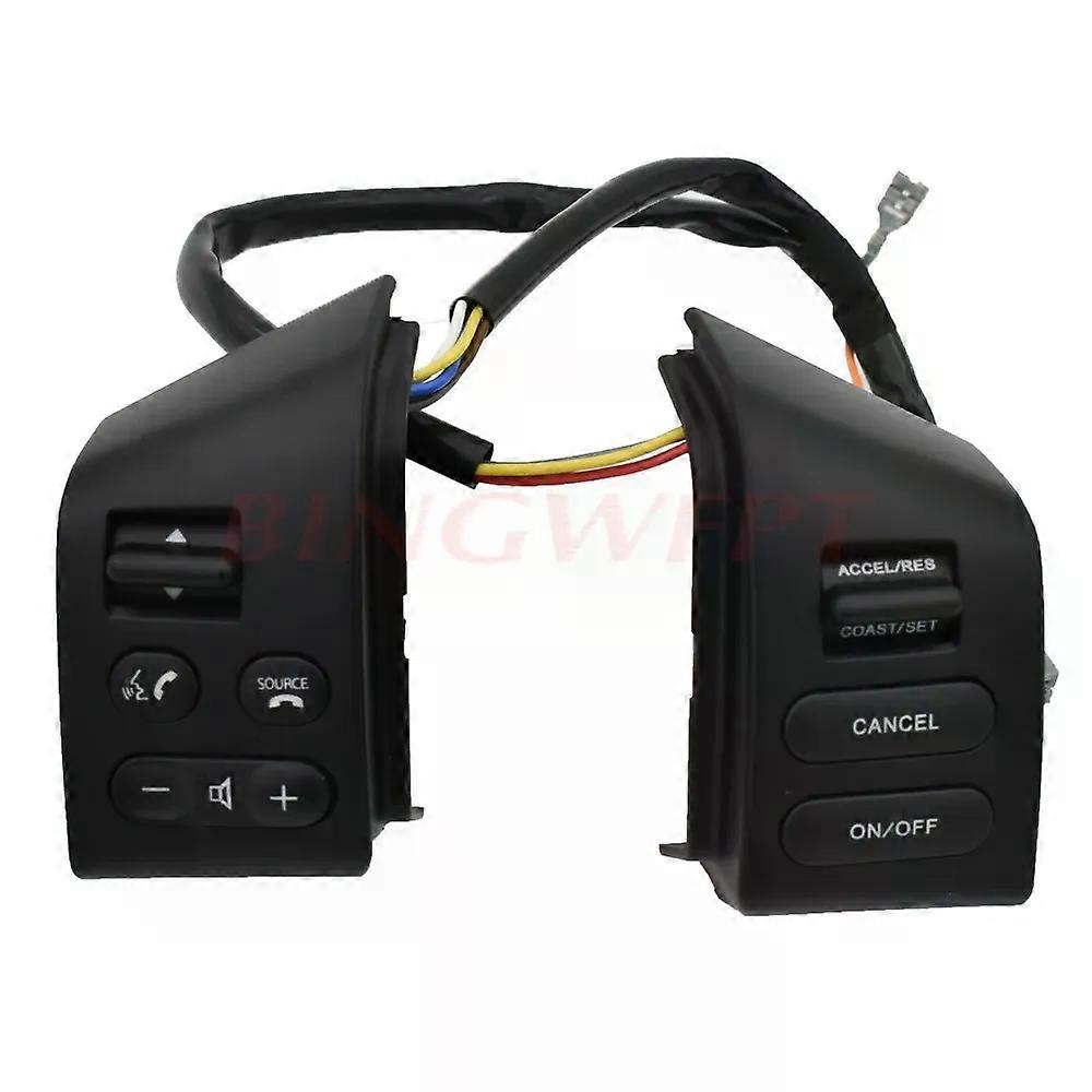 For SYLPHY & FOR Nissan LIVINA & FOR TIIDA steering wheel control buttons A pair with cables silver button with backlight