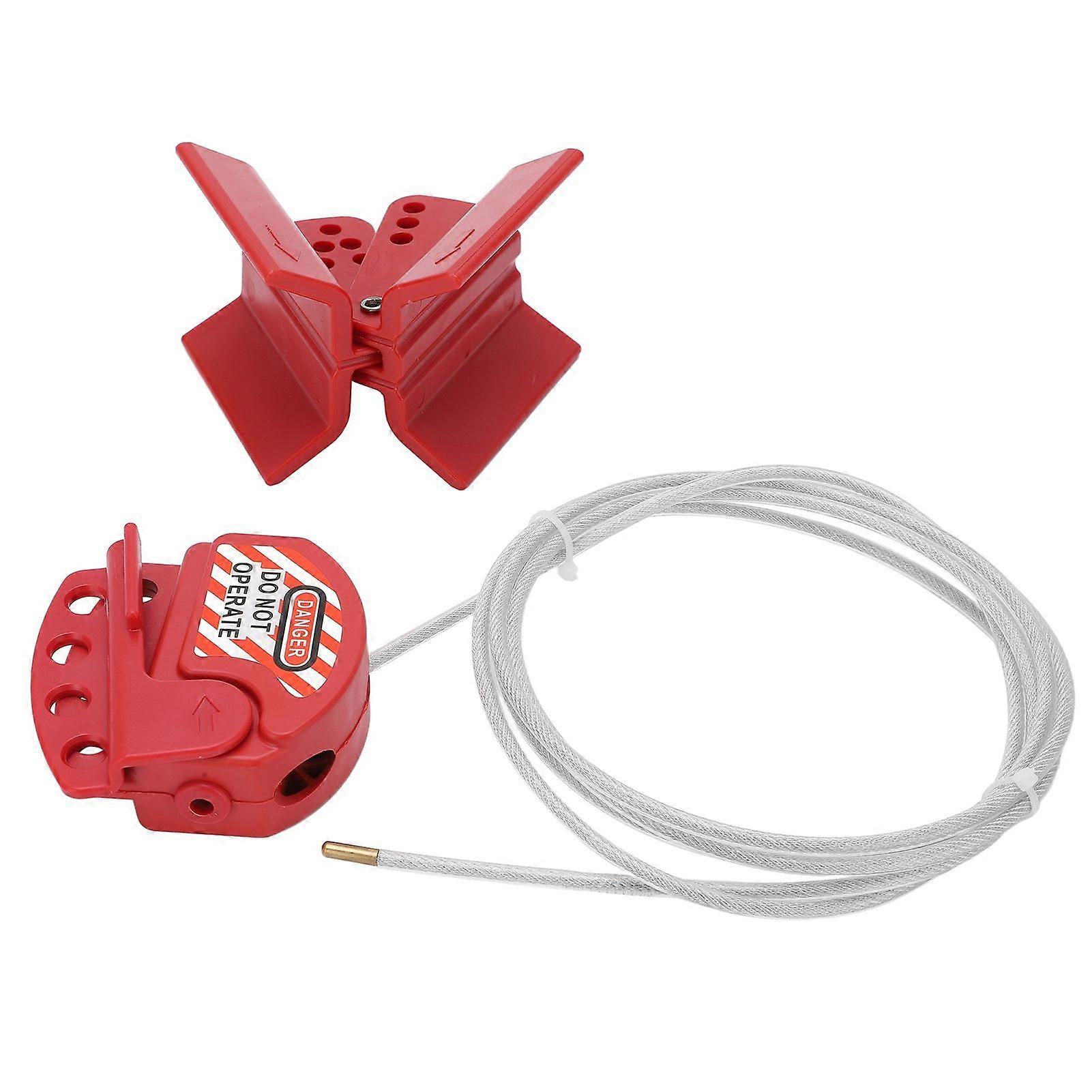 Cable Lockout Adjustable Design Corrosion Resistant Sturdy Durable Security Cable Lock for Locking Valves