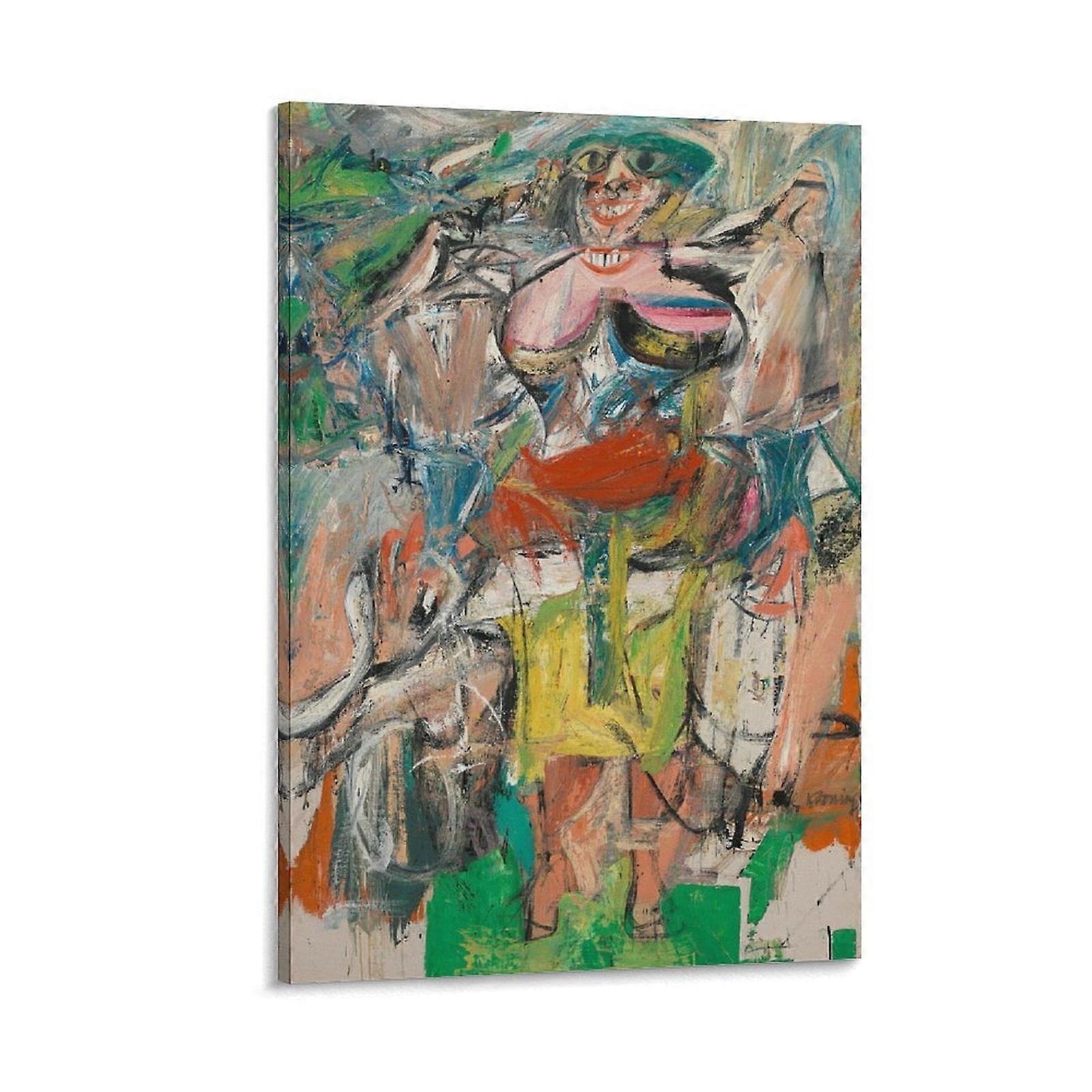 Willem De Kooning Affisch Abstrakta Affischer Väggkonst Målning Canvas Gåva Vardagsrum Utskrifter Sovrum Inredning Affisch Konstverk 08x12inch(20x30cm)