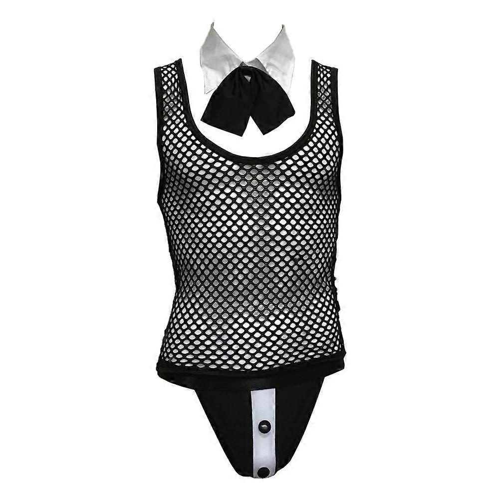 Costumes Set for Men Underwear for Performance 3Pcs Black Outfit
