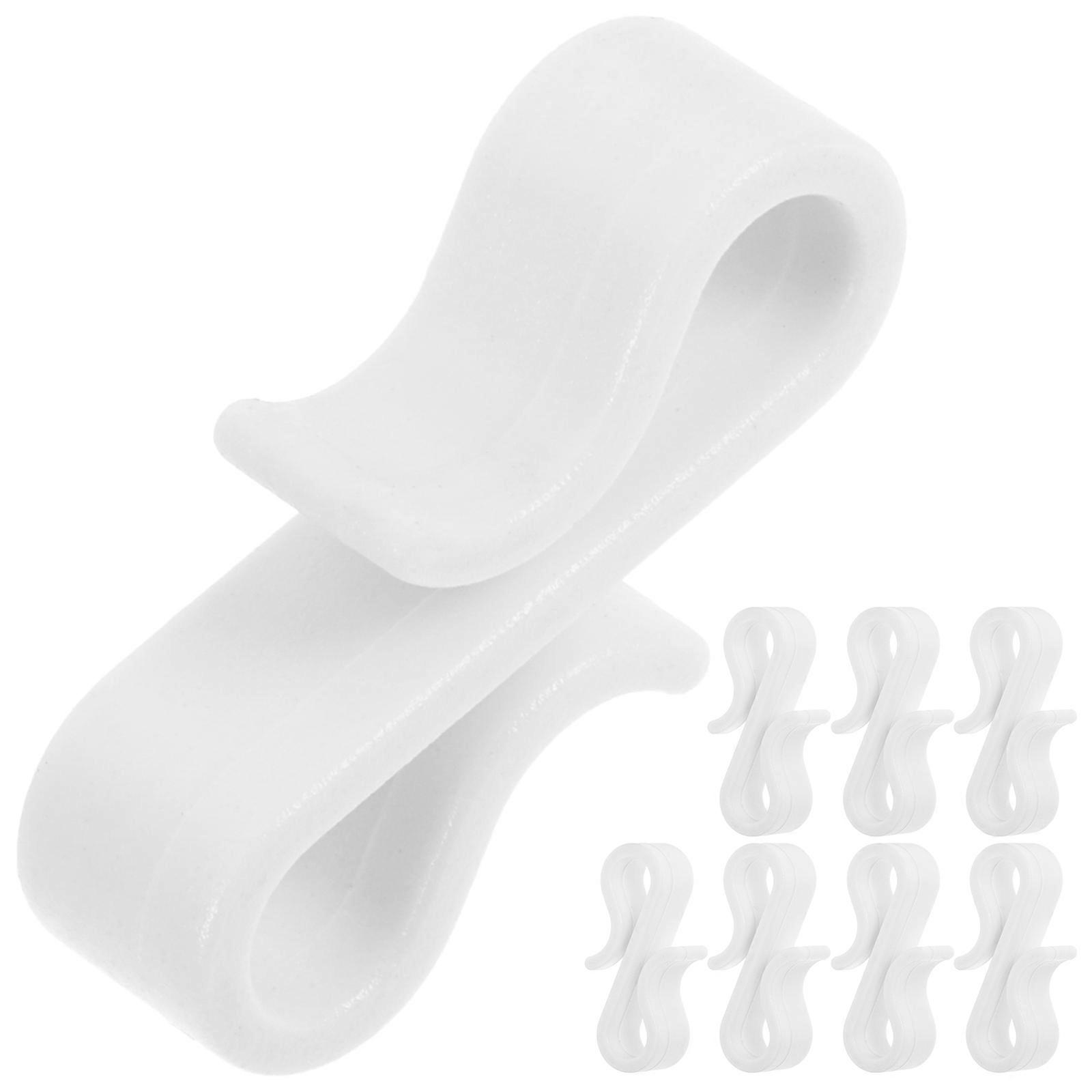 Plastic Gutter Clips Christmas Light Clips for Hanging 250Pcs White