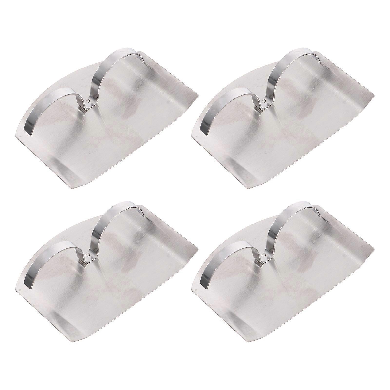Cutting Finger Guard Stainless Steel for Kitchen Slice Protect 4Pcs Set