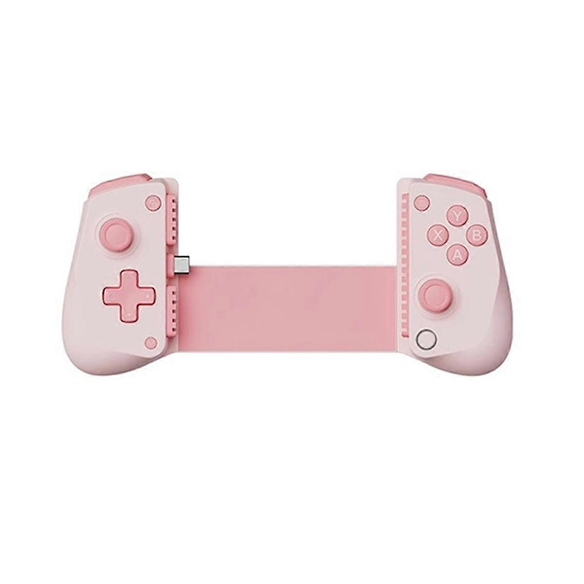 Game X5 Lite Mobile Gaming Controller for & Android Hall Effect Joystick Portable Gamepad Pink