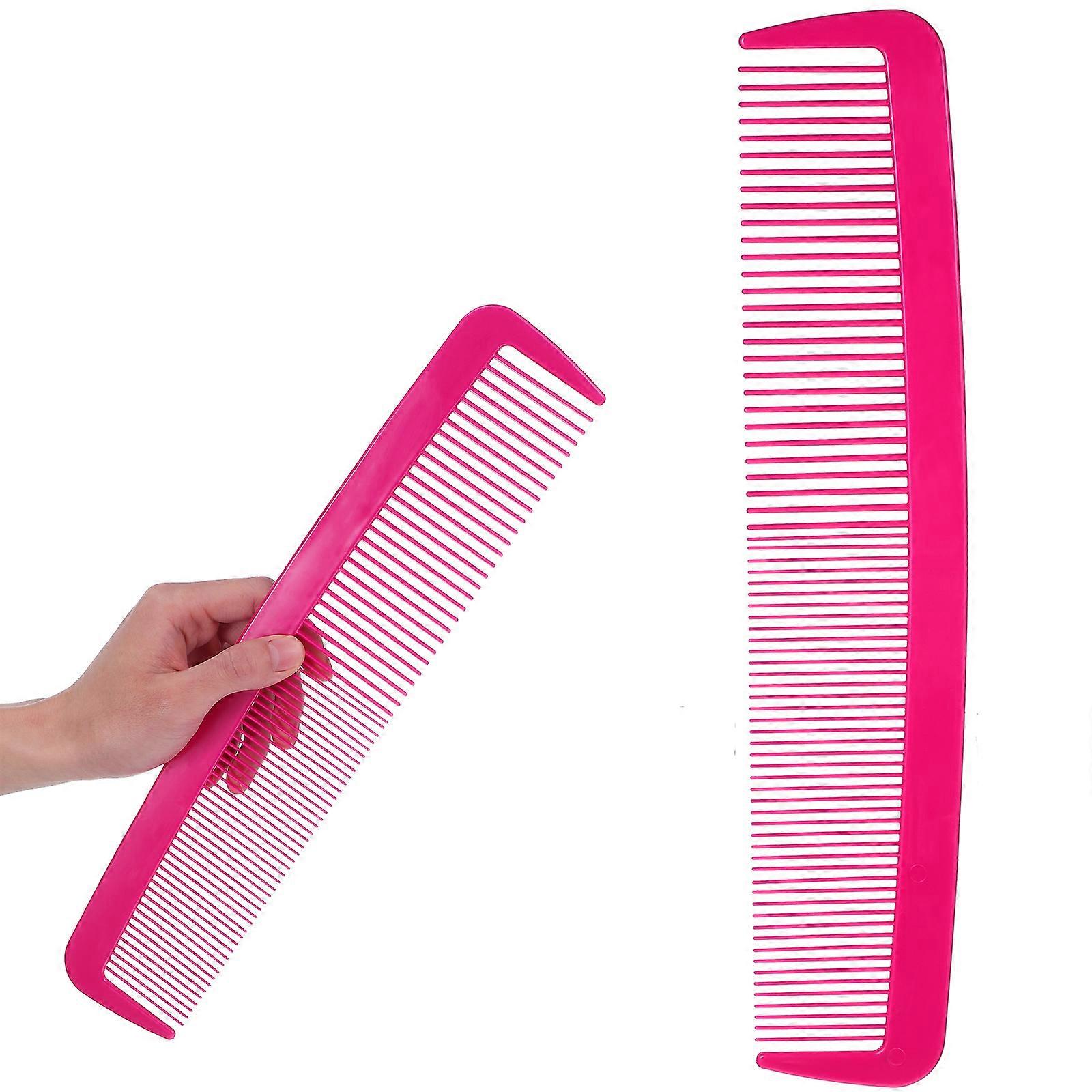 Giant Comb Photo Booth Decoration Huge Comb Shape Party Accessory Rosy Color 5Pcs