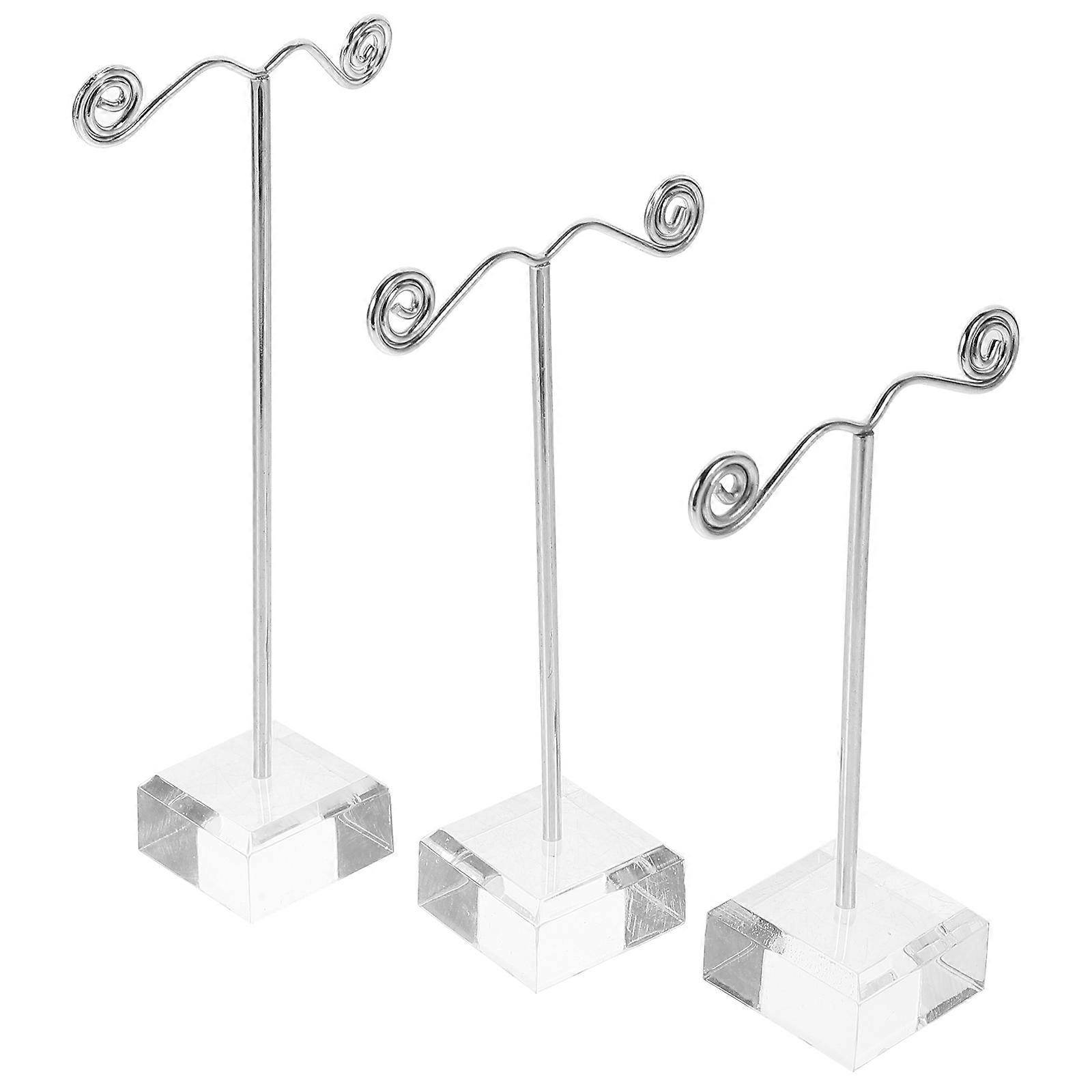 Earrings Display Stand 5 Sets Rectangular Storage Rack For Women Jewelry Shop Assorted Color Safe Material