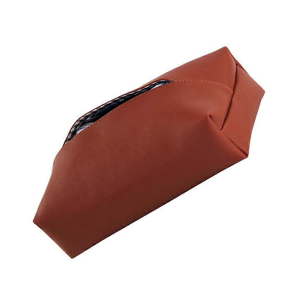 Rectangular Napkin Dispenser In Dark Red PU For Office Use Compact Tissue Holder 2Pcs