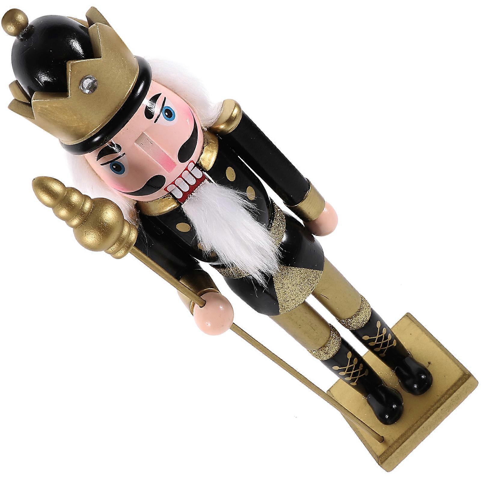 Nutcracker Ornament Desktop Craft Decorative Piece Elegant Assorted Color 1Pack