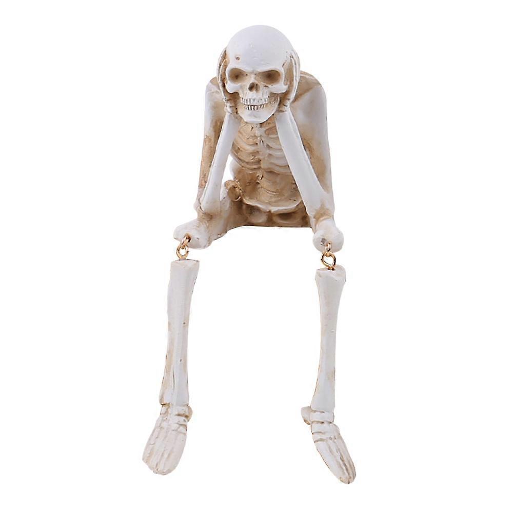Desktop Skeleton Resin Craft Figurines for Decoration 4Pcs Small Ornaments
