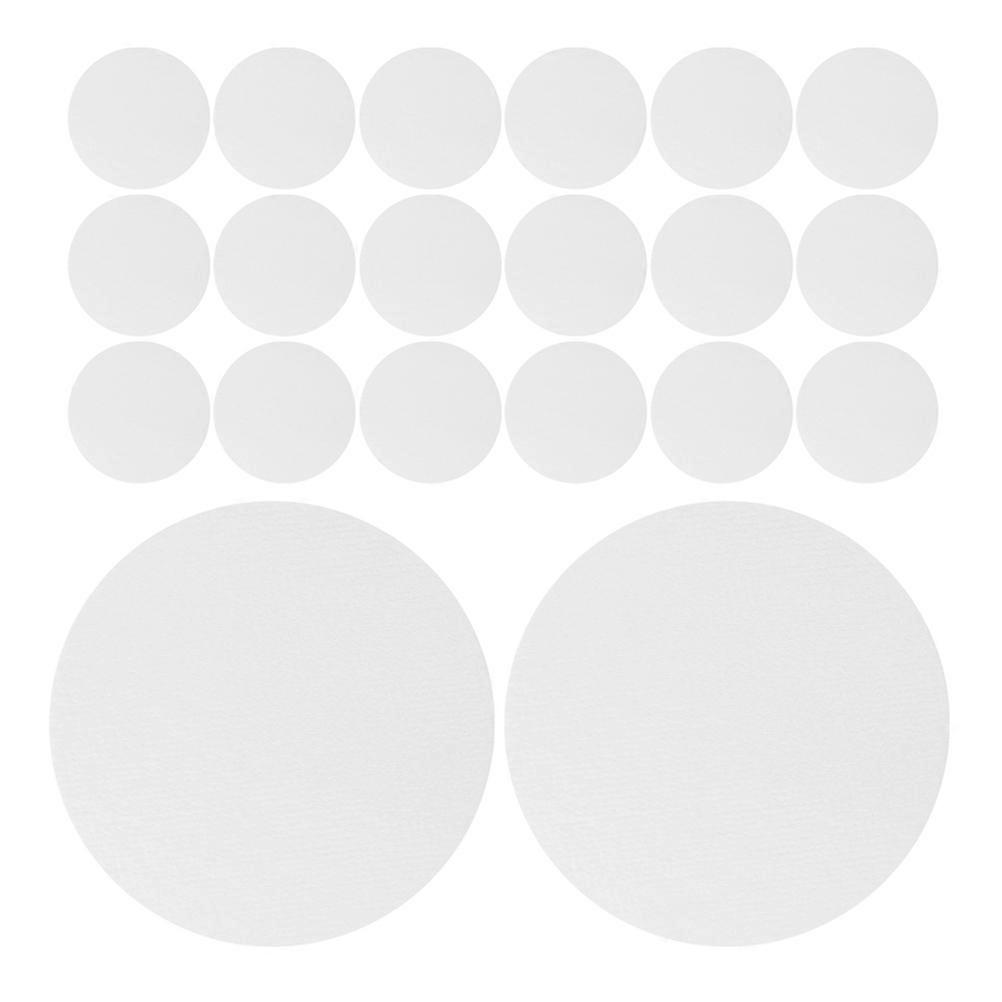 White Dehumidifying Sheets Plant Fiber Caps for Food Containers 100Pcs