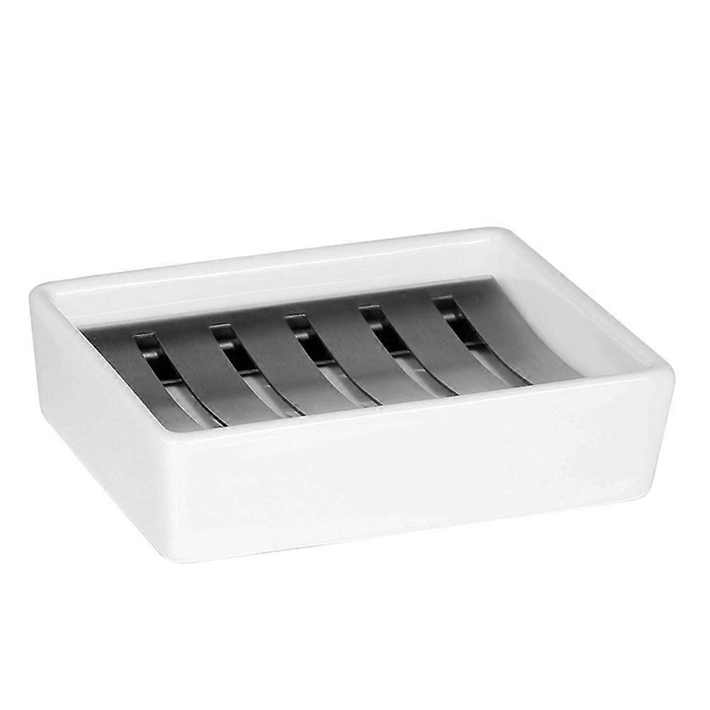 Soap Drainer Large Size Double Layer Stainless Steel Soap Tray for 2Pcs