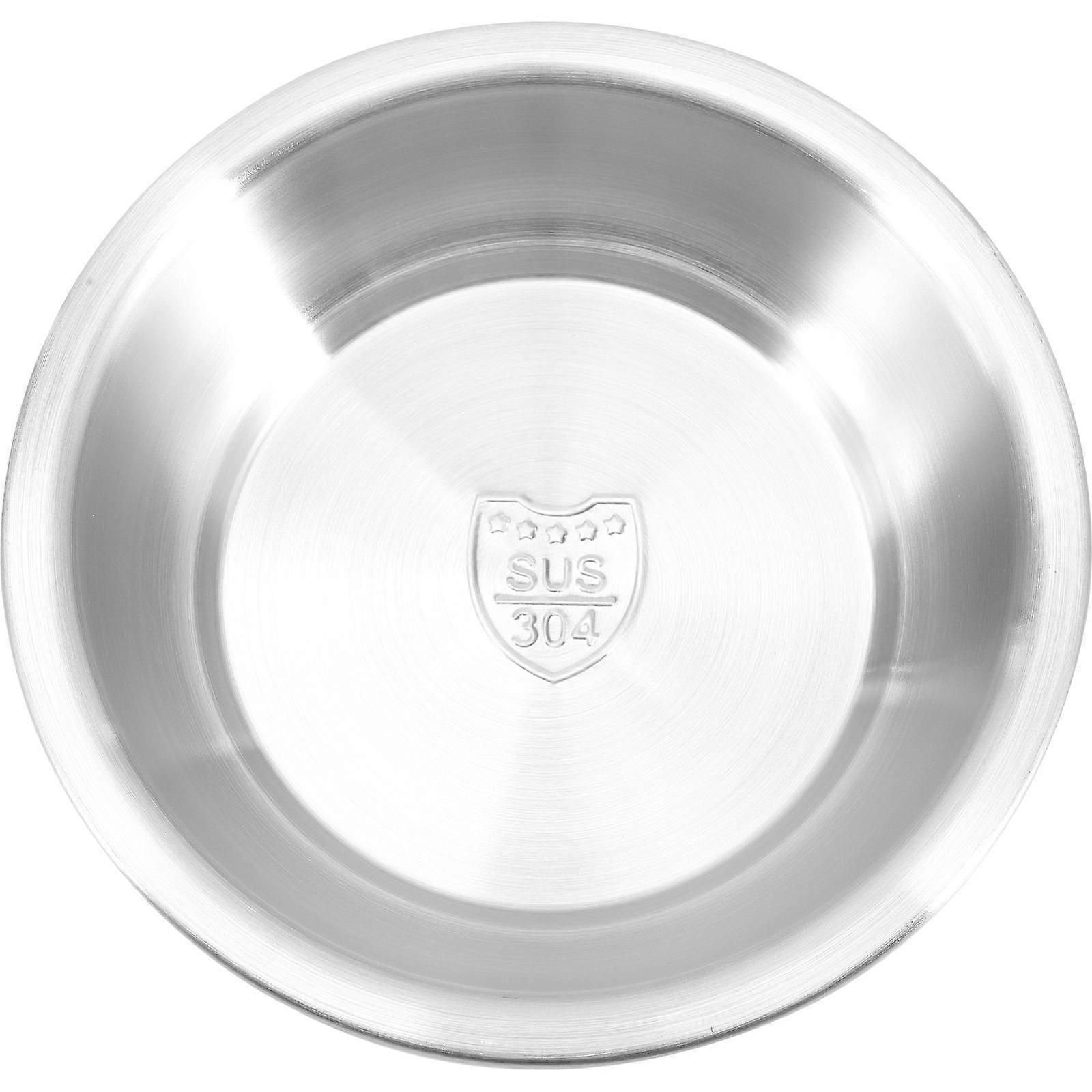 Household Steaming Plate 2Pcs Round Food Storage Plate For Meal Preparation Simple Design Certified
