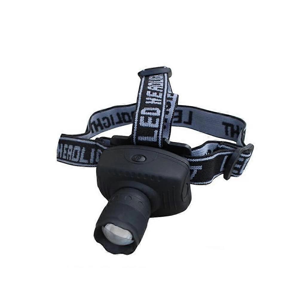 3Mode LED Zoomable Headlamp AAA Battery Powered Head Torch For Outdoors Durable And Practical Design
