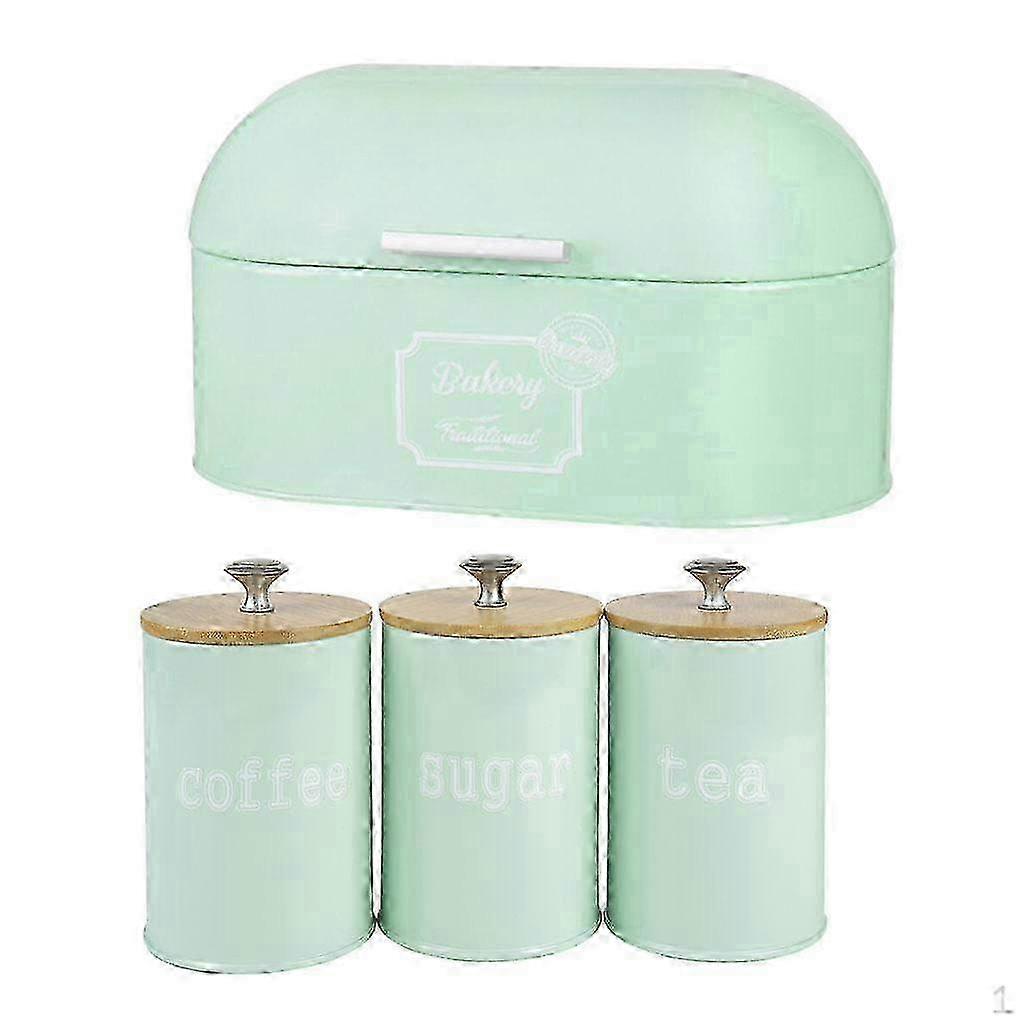 Metal Bread Storage Box - Countertop Space-Saving, Extra Large, Vintage Bin for Kitchen