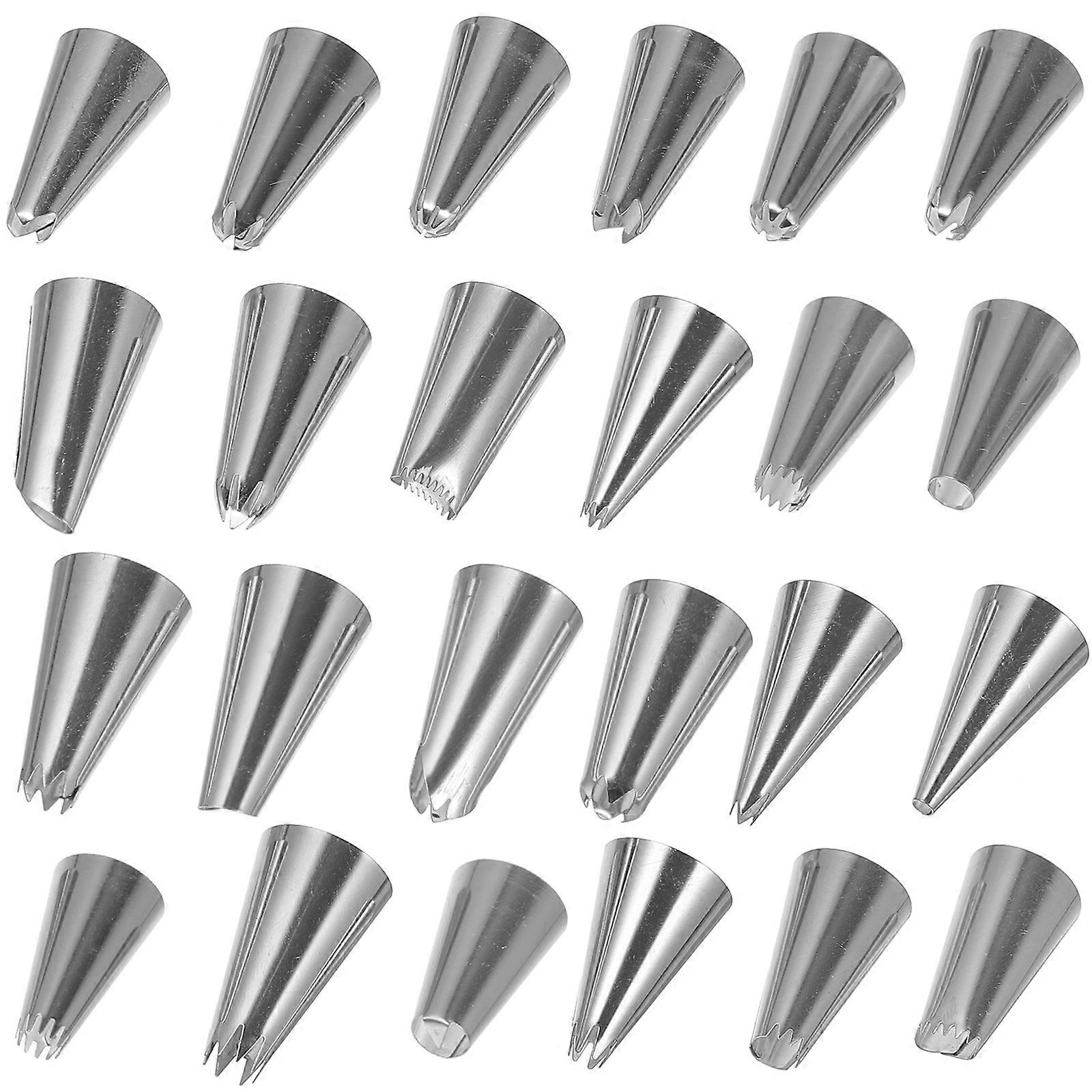 Icing Tips Pastry Bag Kit for Cake Decorating 100Pcs Silver Set