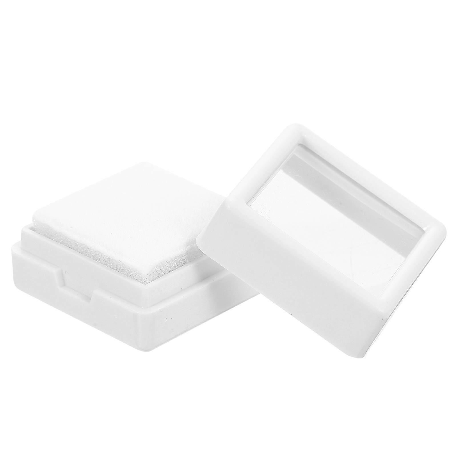 ABS Ring Box for Rings White 100Pcs Acrylic Organizer and Case