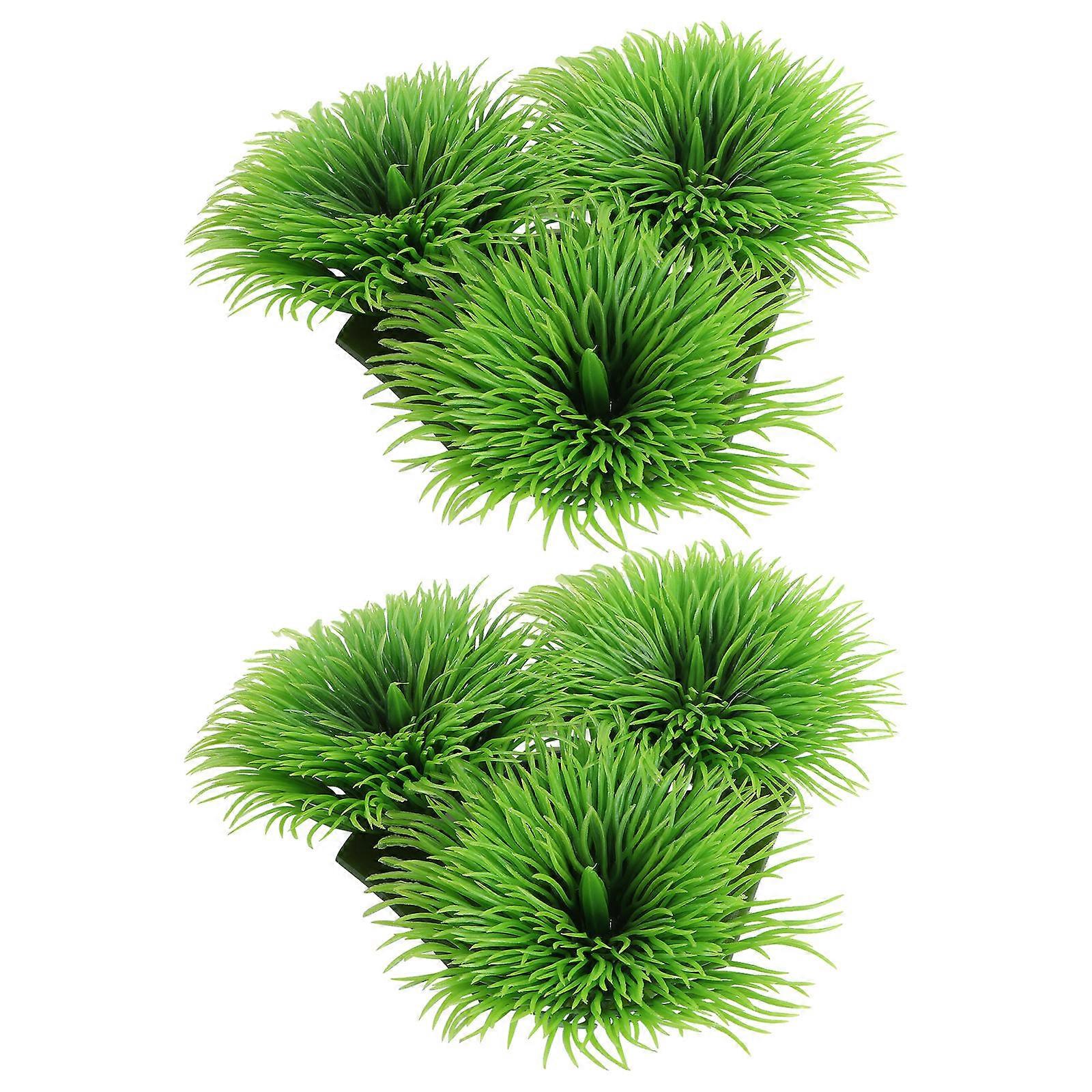 Aquarium Decorative Leaves for Fish Tank Spawning Nests 4Pcs Set