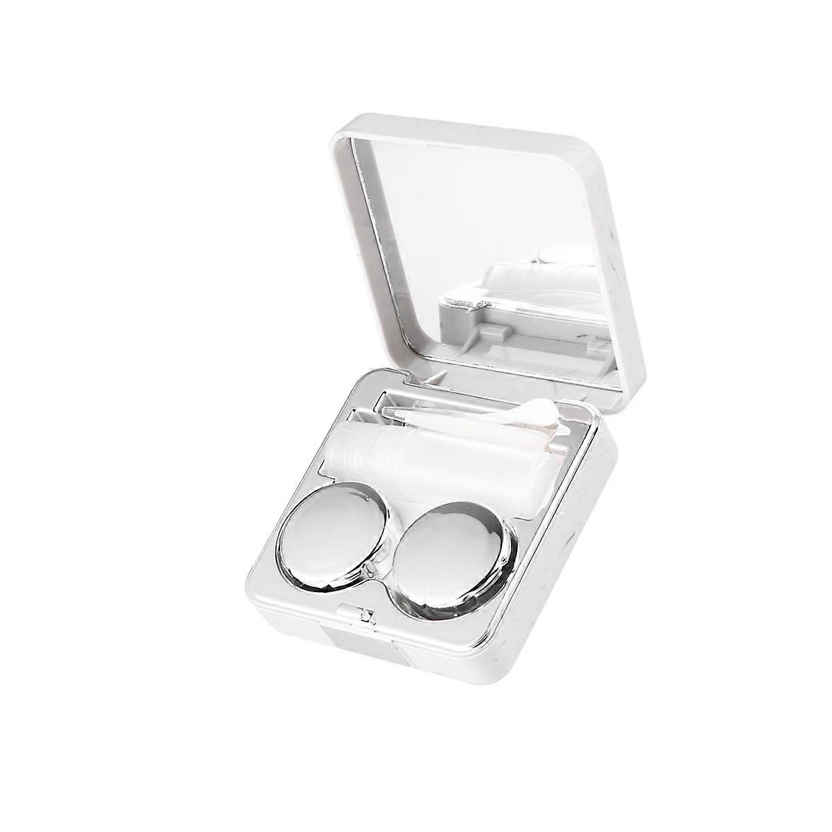 Lens Storage Container Marbling Lenses Case Kit for Contact Lense Storage 3Pcs